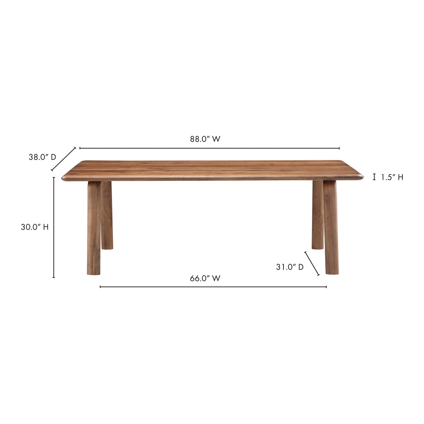 MALIBU DINING TABLE WALNUT-14