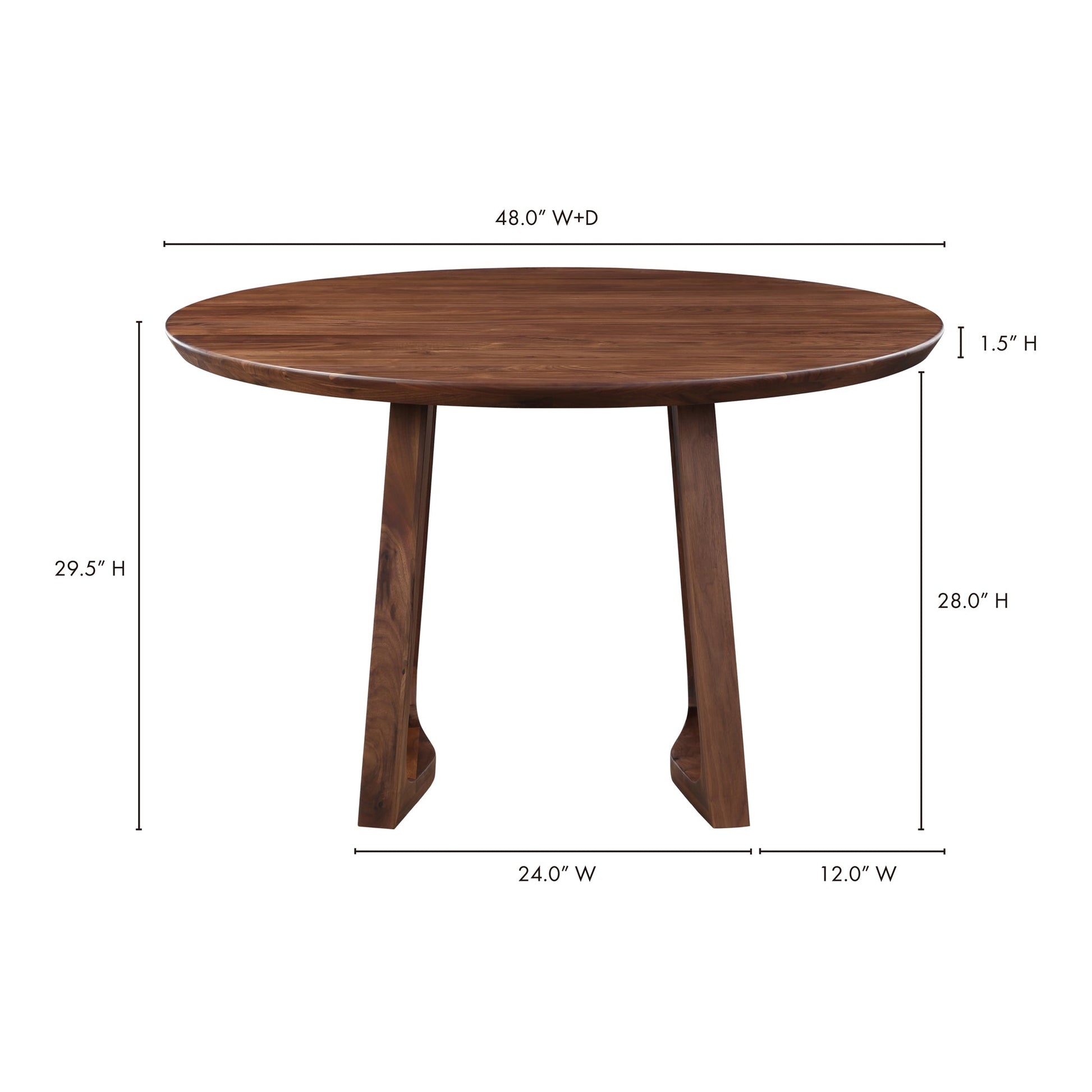 SILAS ROUND DINING TABLE WALNUT-7