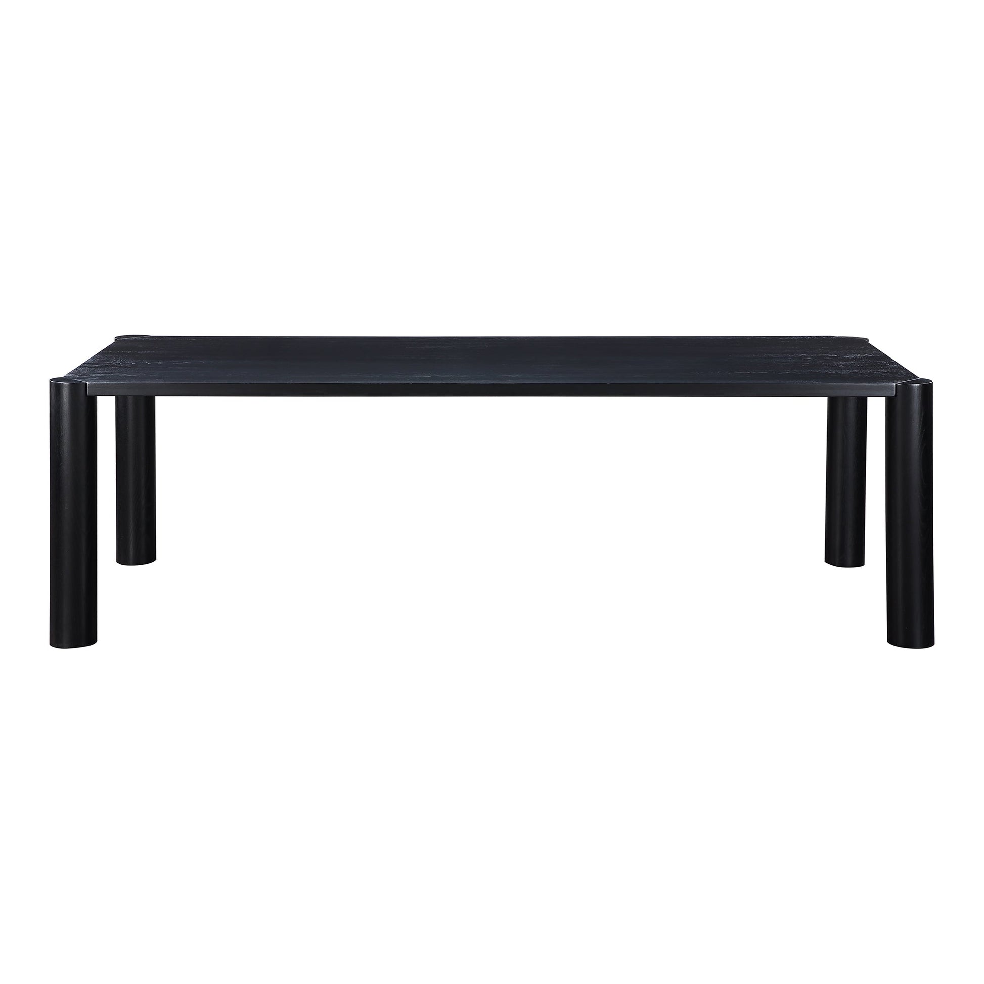 POST DINING TABLE LARGE OAK BLACK-0