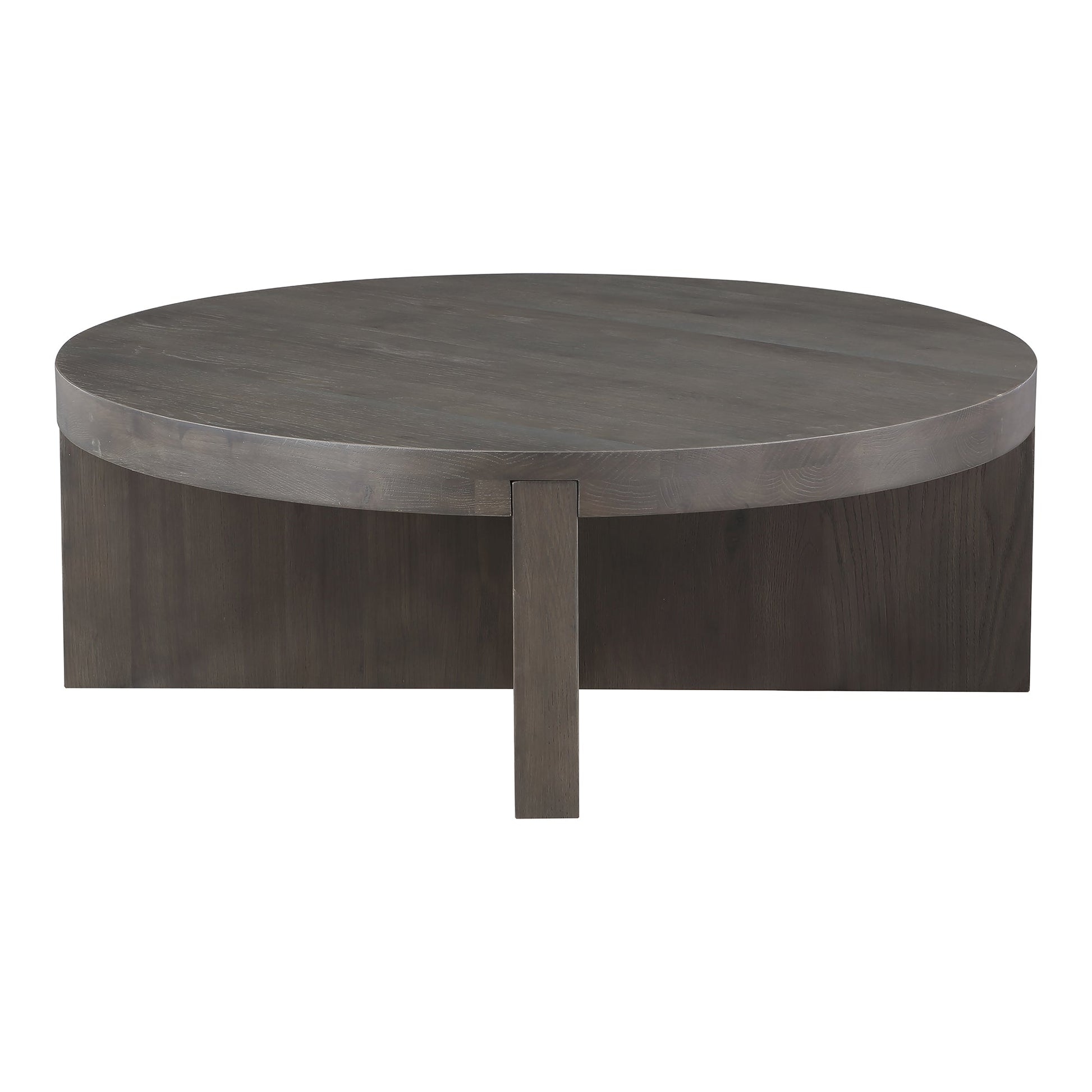 FOLKE ROUND COFFEE TABLE DARK BROWN-1