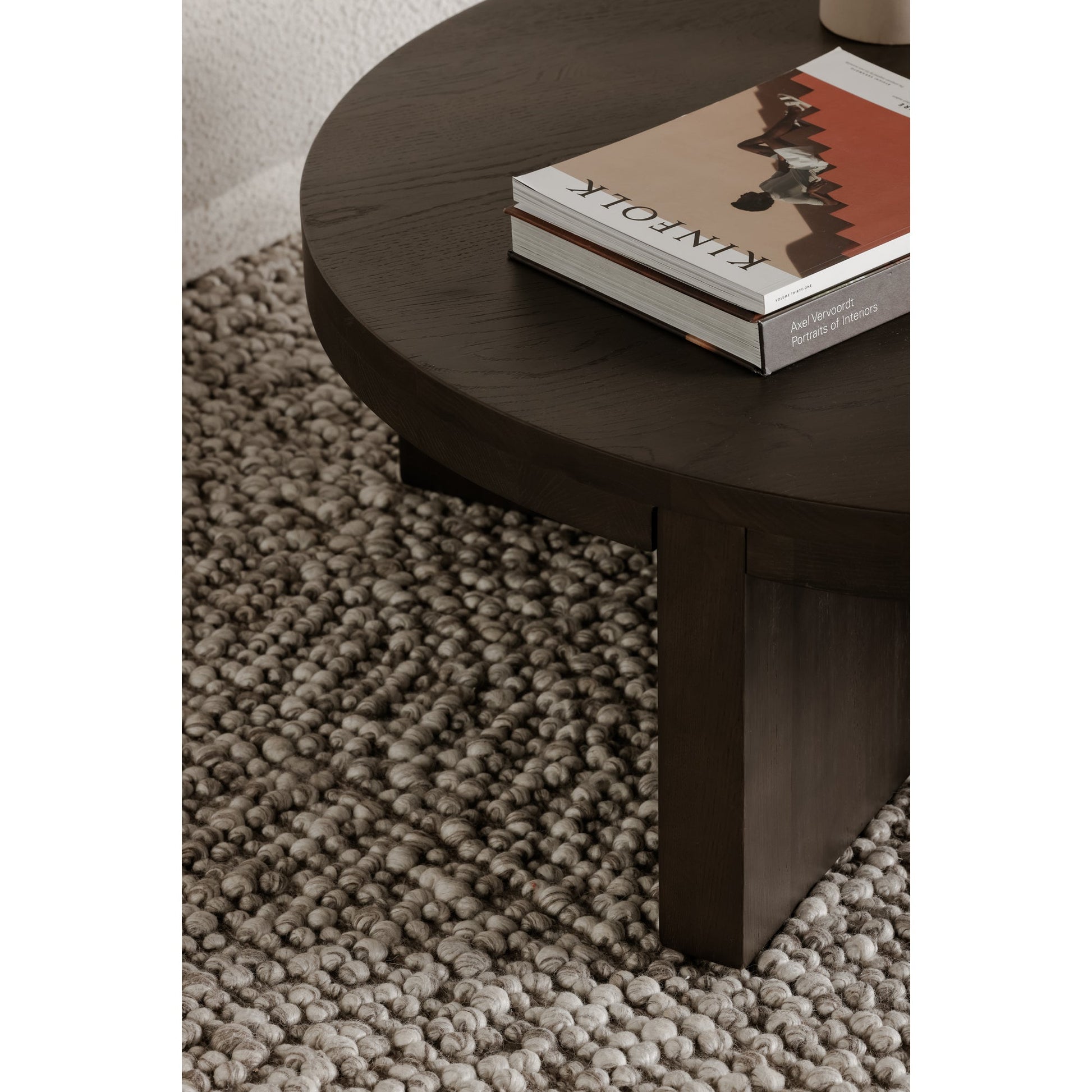 FOLKE ROUND COFFEE TABLE DARK BROWN-7