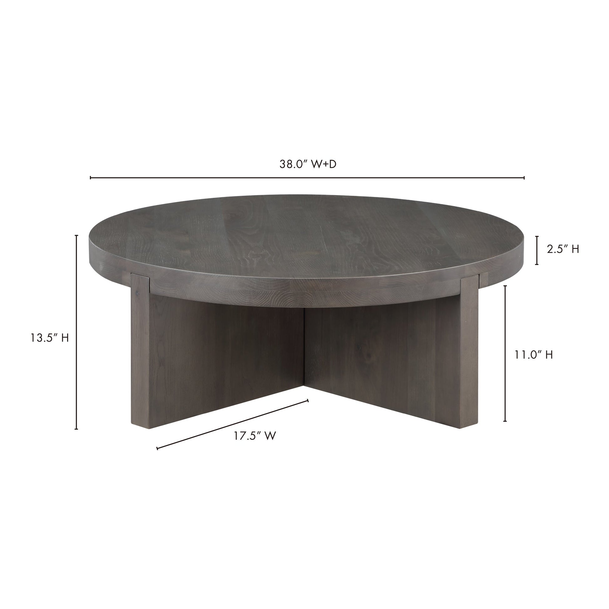 FOLKE ROUND COFFEE TABLE DARK BROWN-8