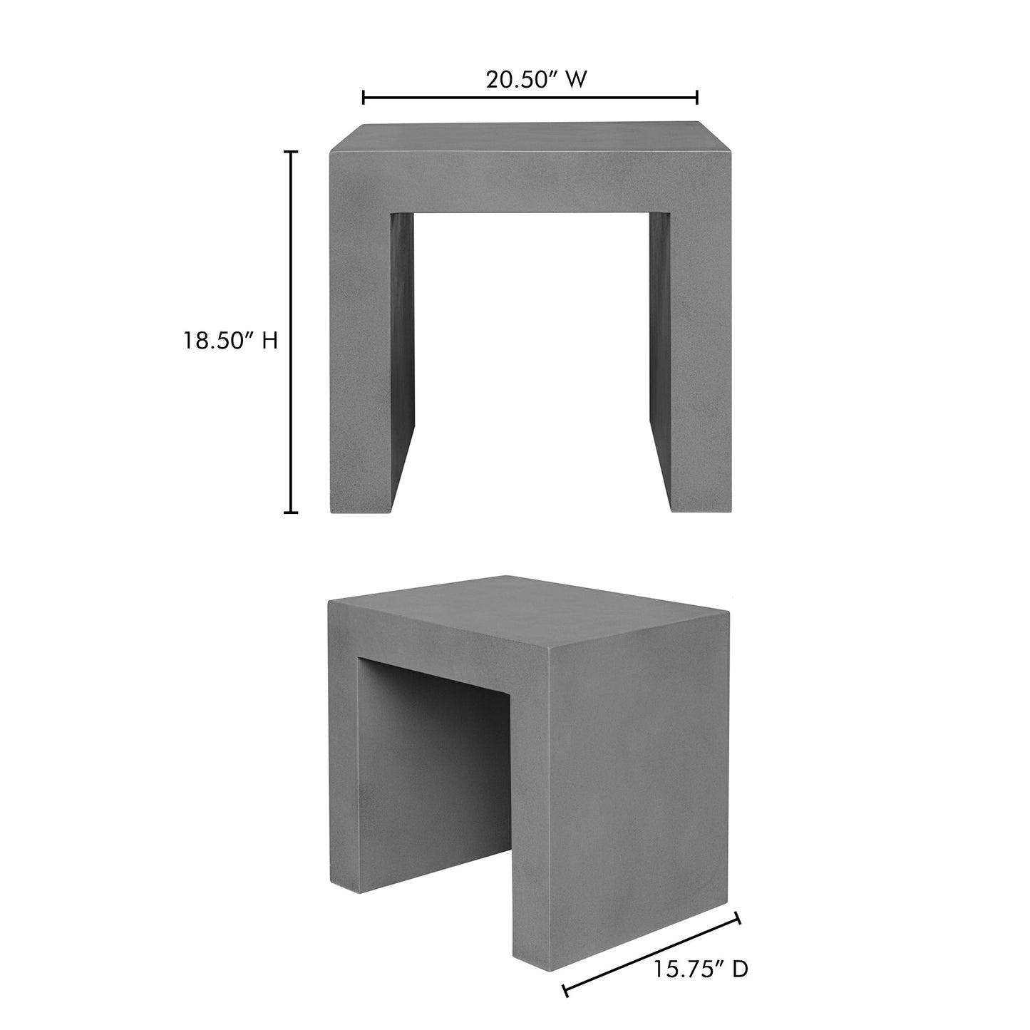 LAZARUS OUTDOOR STOOL GREY-4