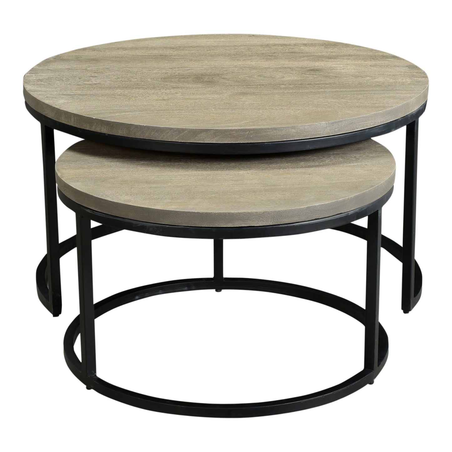 DREY ROUND NESTING COFFEE TABLES SET OF 2-1