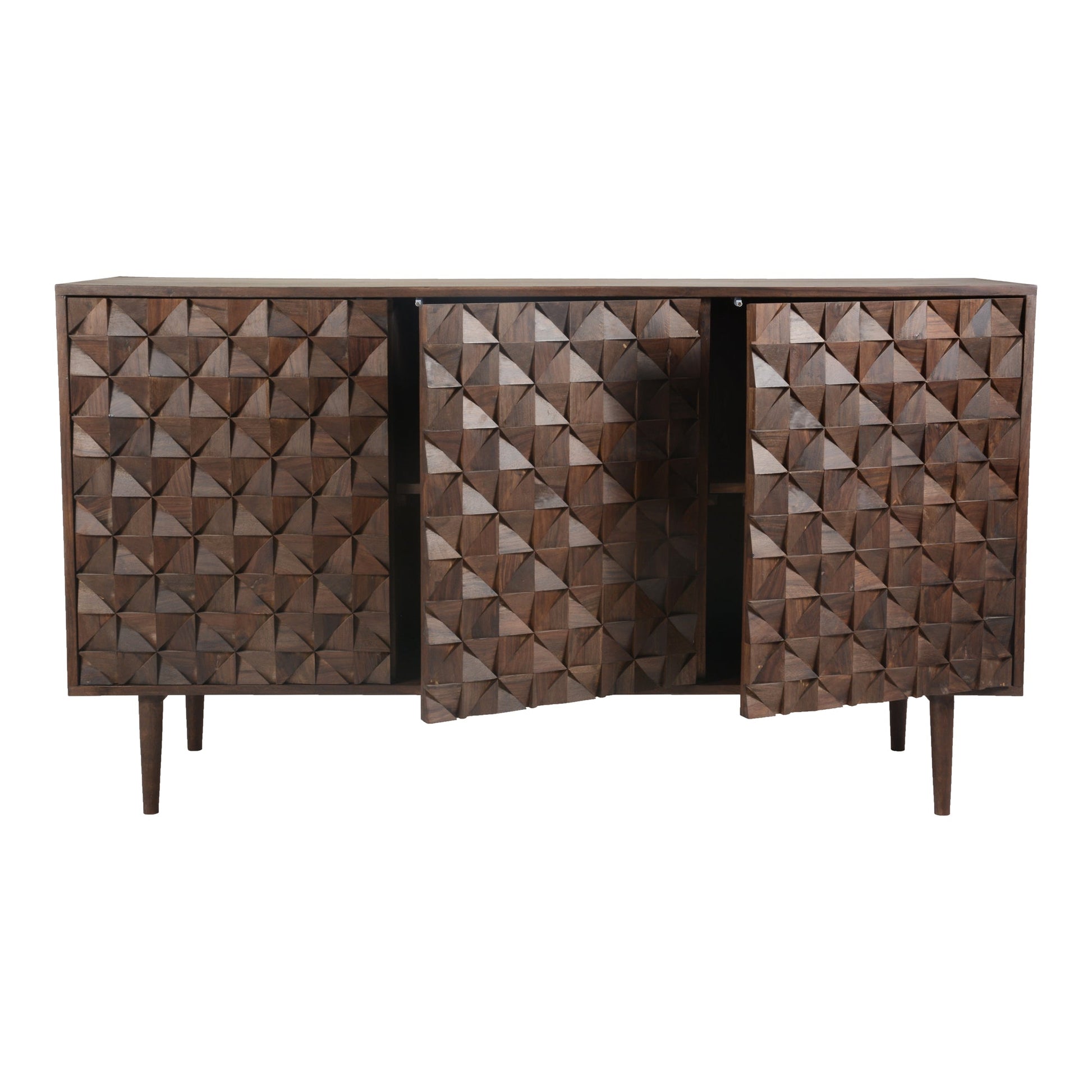 PABLO 3 DOOR SIDEBOARD BROWN-2