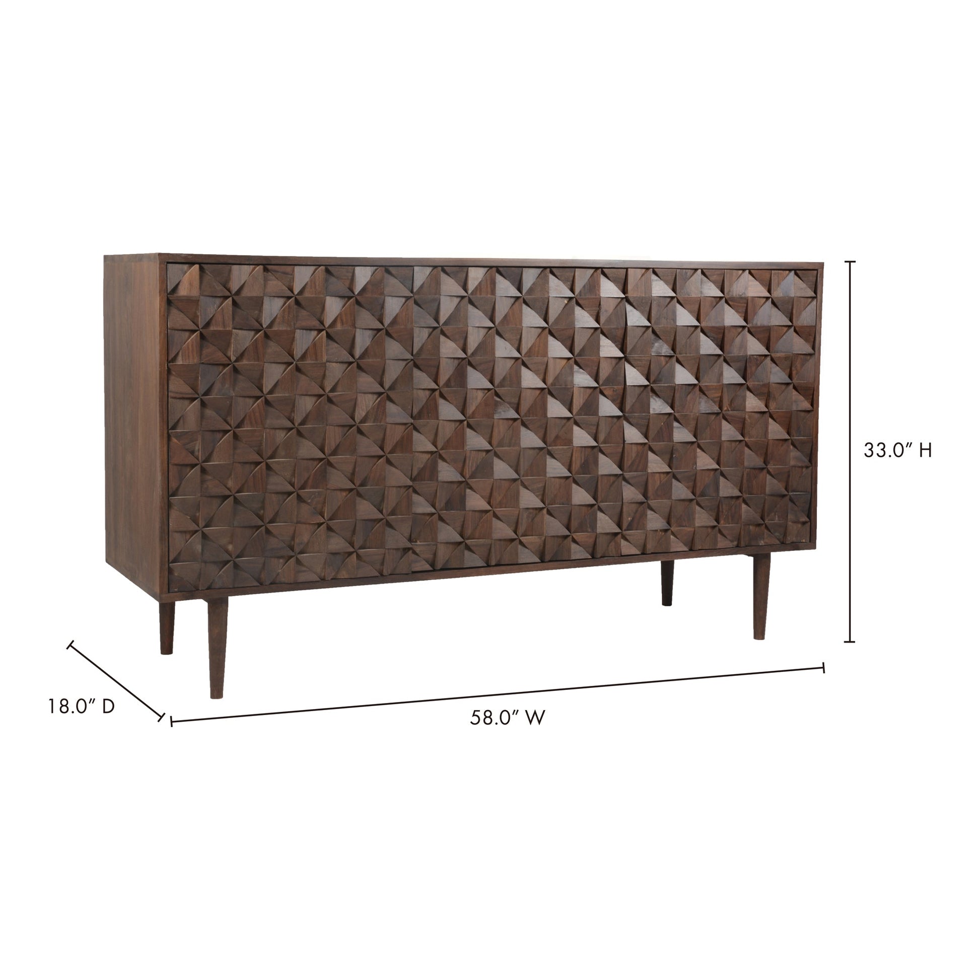 PABLO 3 DOOR SIDEBOARD BROWN-7