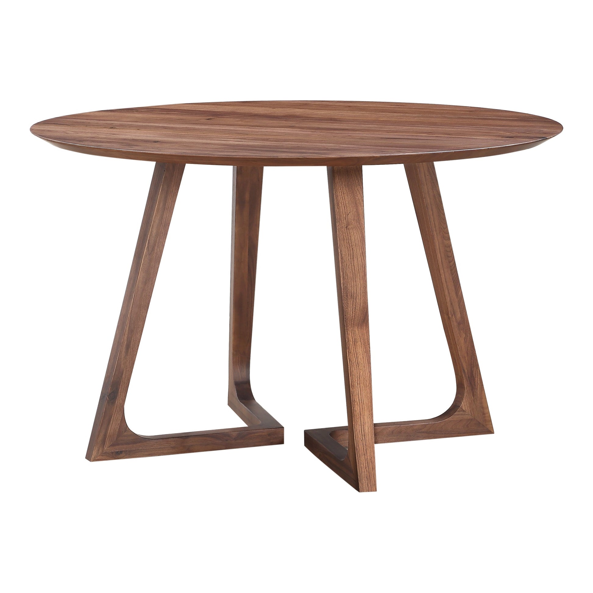 GODENZA DINING TABLE ROUND WALNUT-1