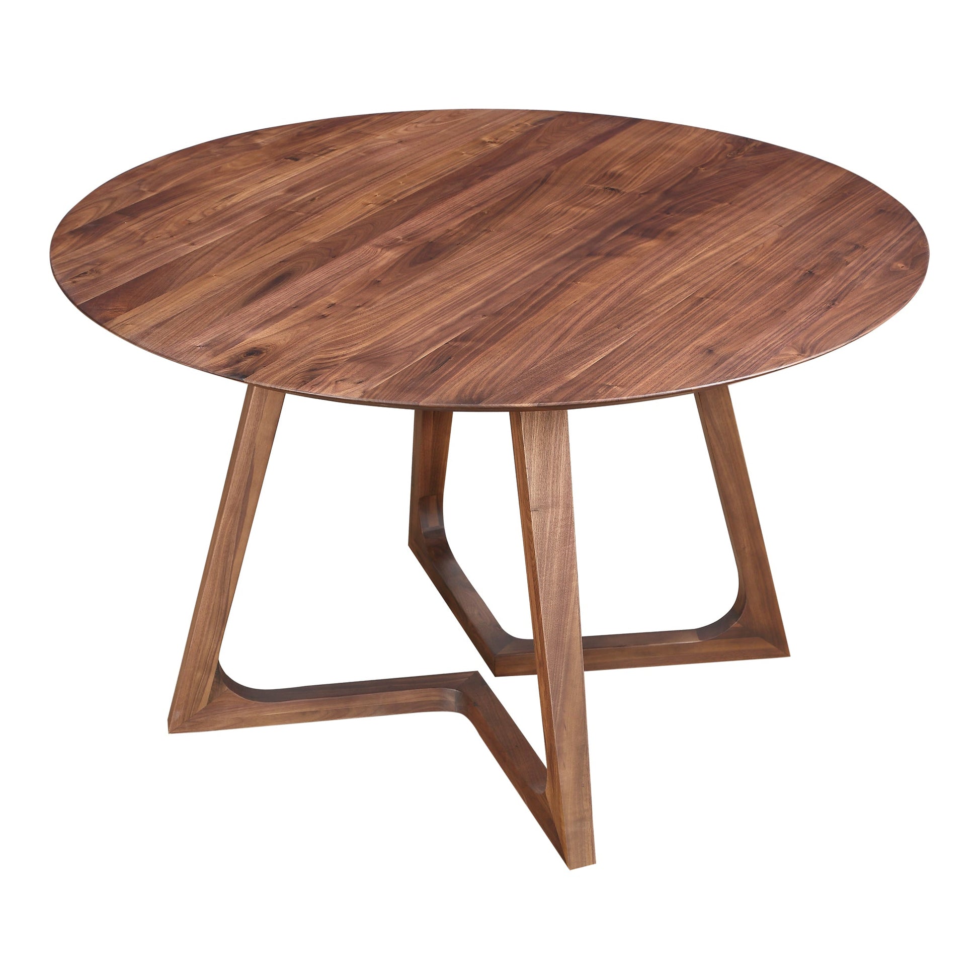 GODENZA DINING TABLE ROUND WALNUT-2