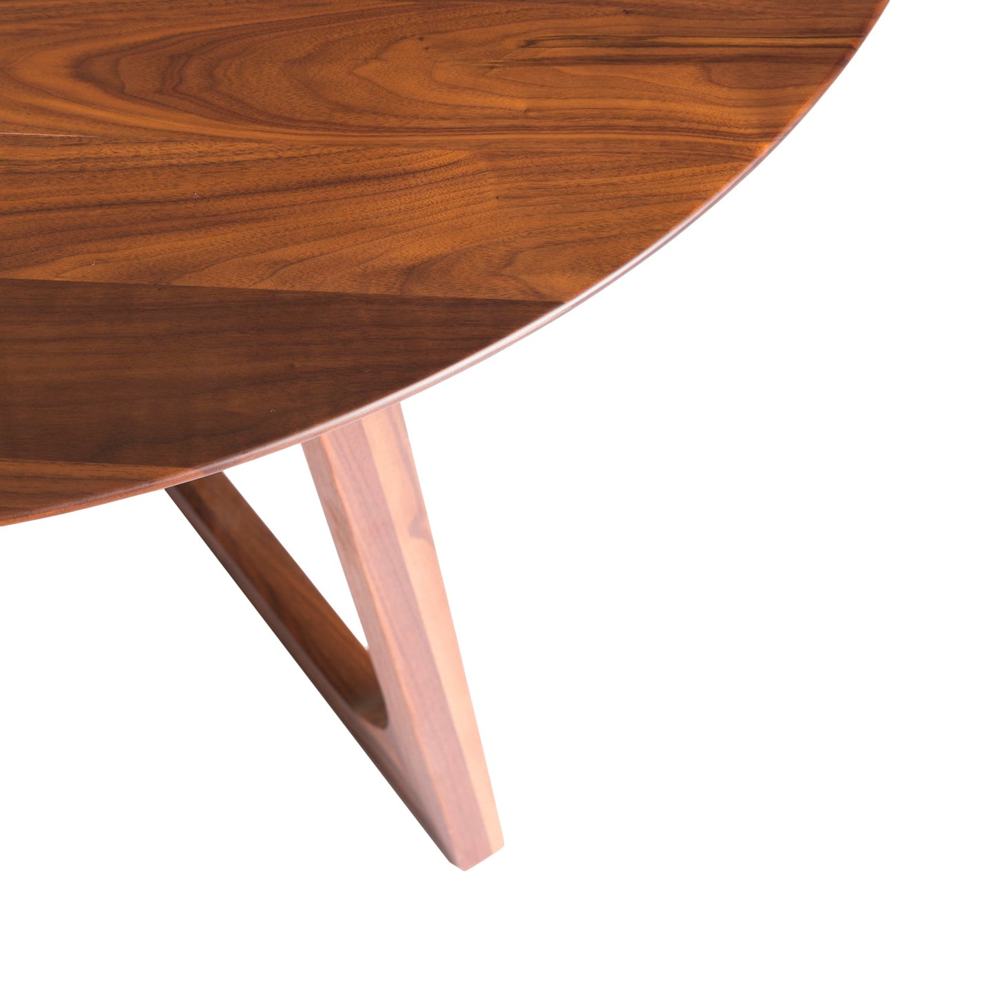 GODENZA DINING TABLE ROUND WALNUT-5