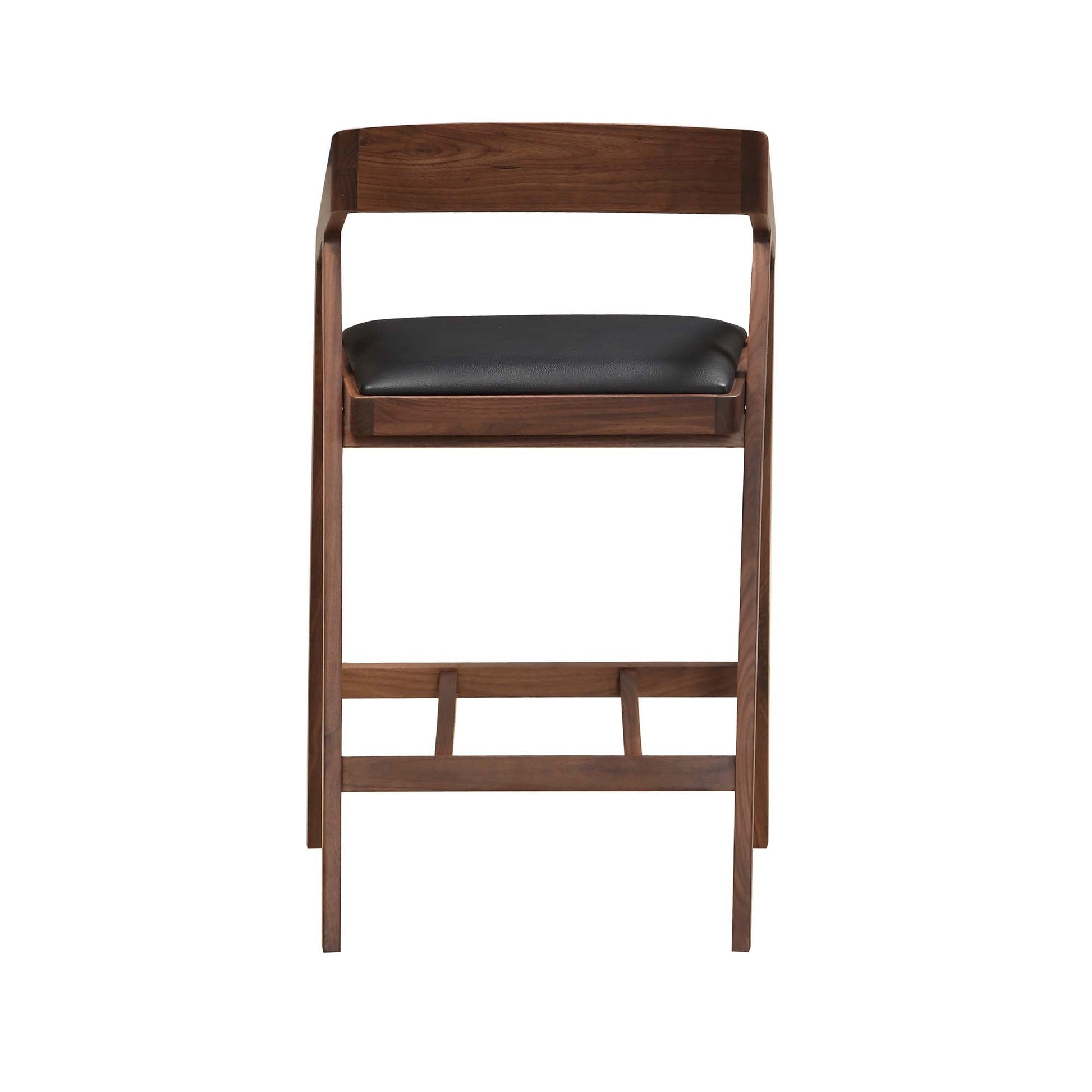 PADMA COUNTER STOOL BLACK VEGAN LEATHER-2