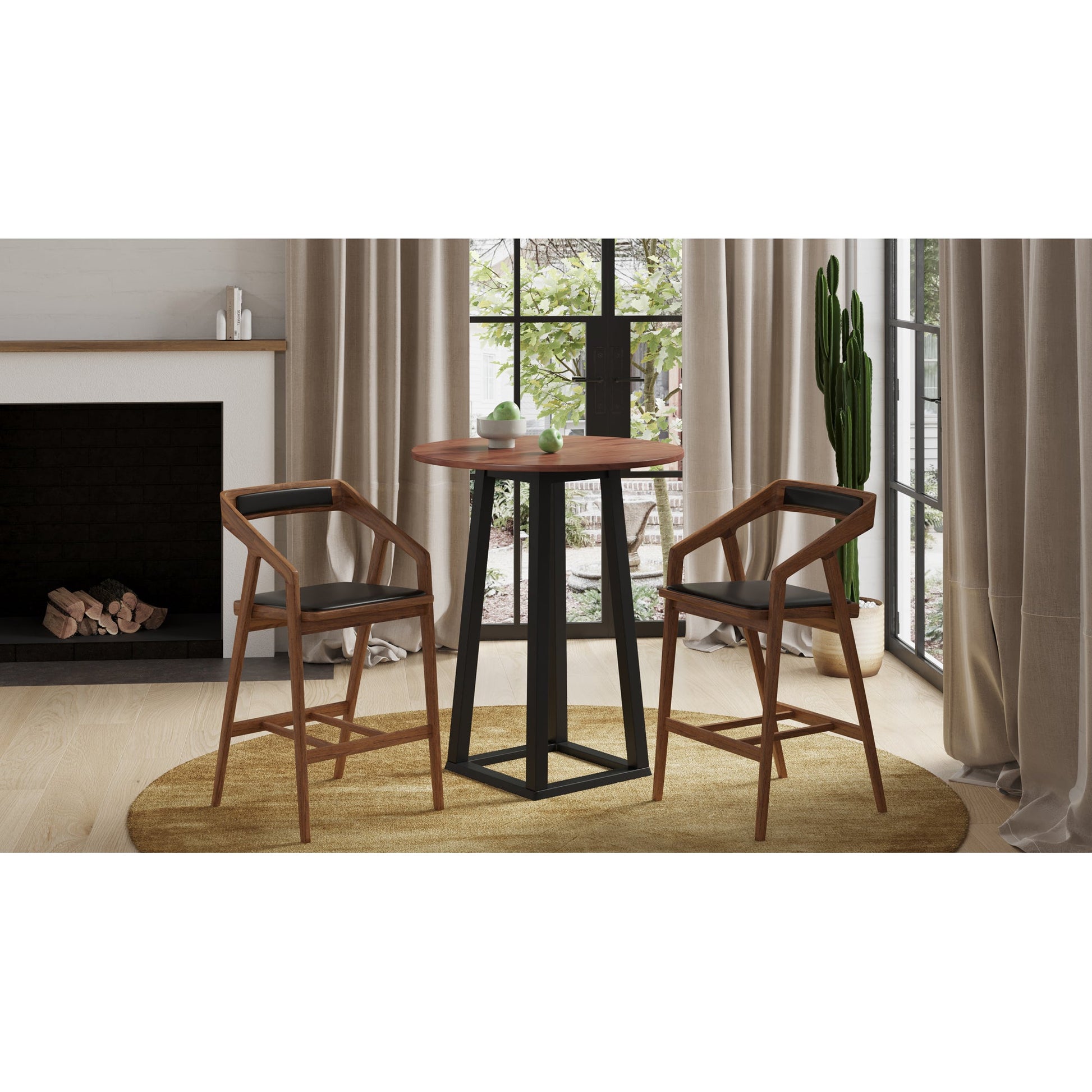 PADMA COUNTER STOOL BLACK VEGAN LEATHER-4