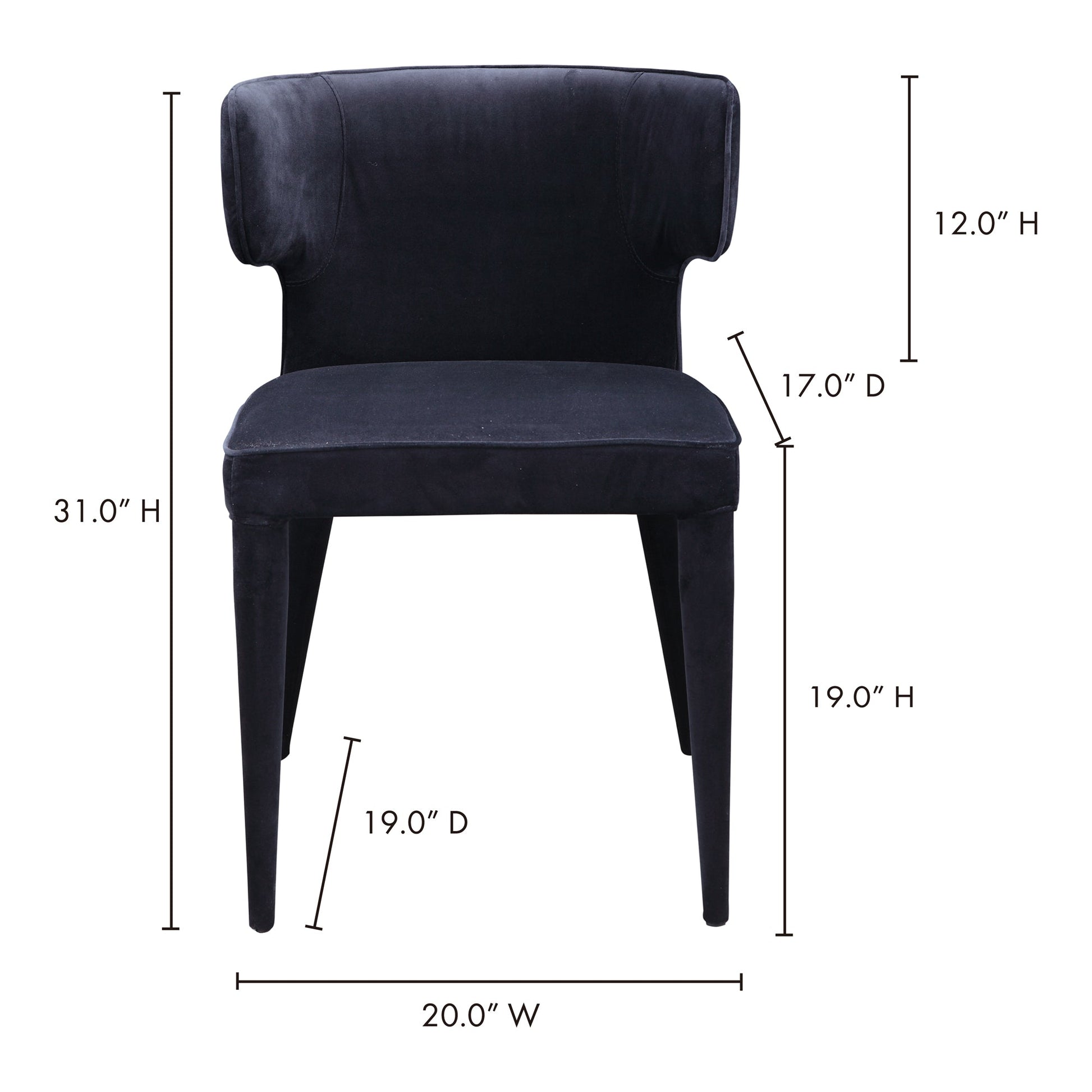 JENNAYA DINING CHAIR BLACK-10