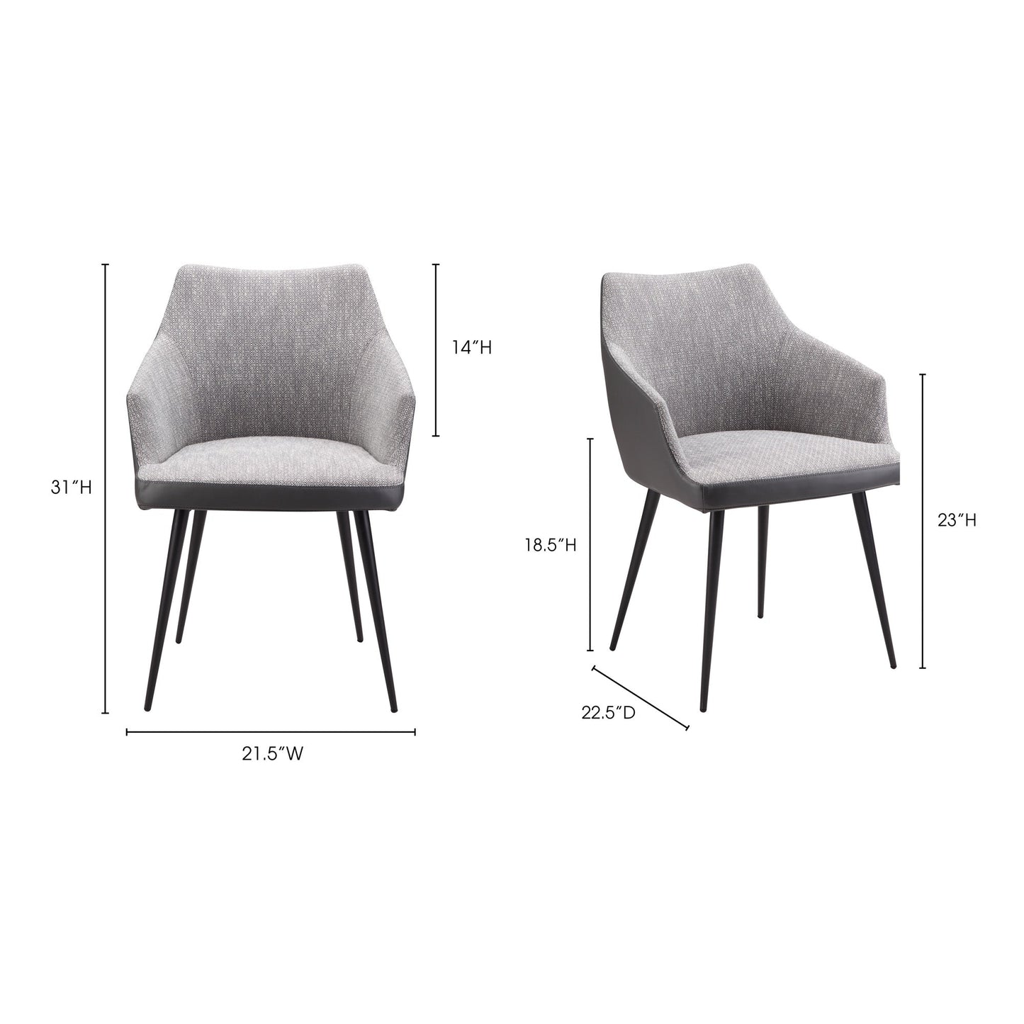 BECKETT DINING CHAIR GREY-2