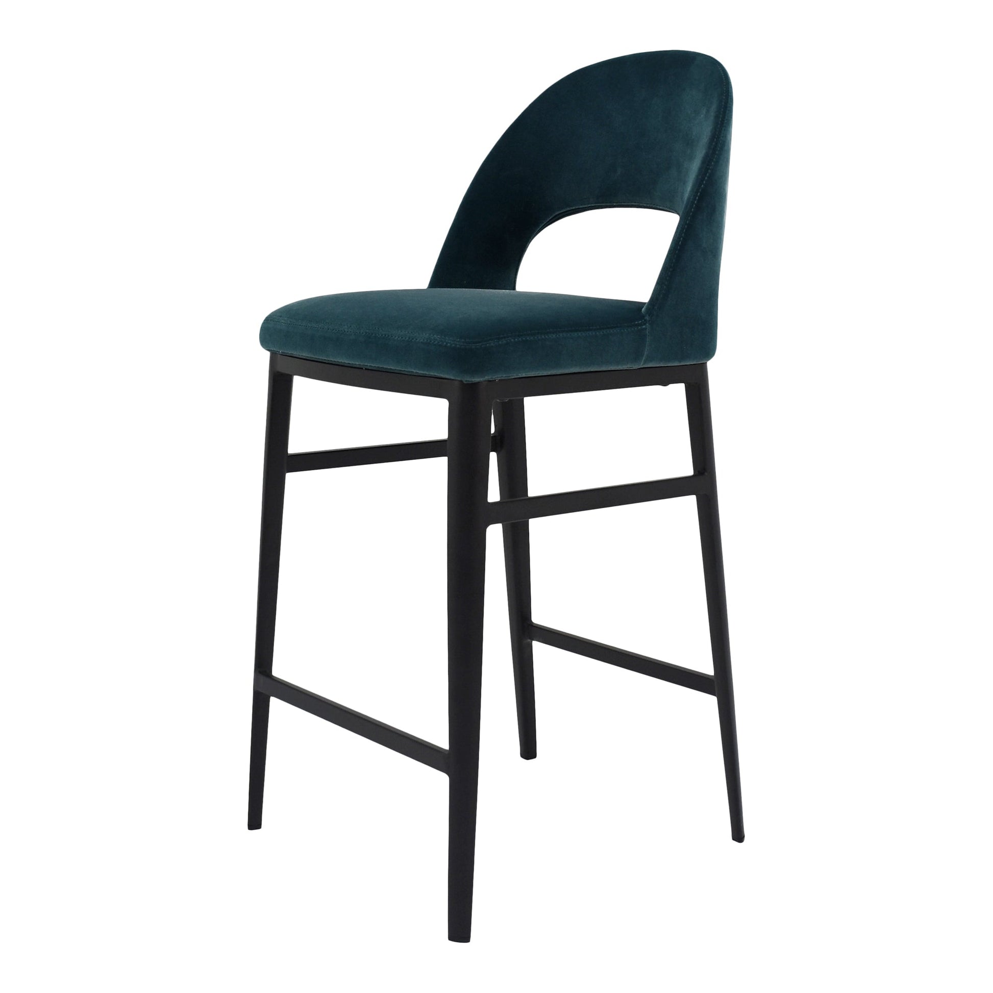 ROGER COUNTER STOOL TEAL VELVET-1