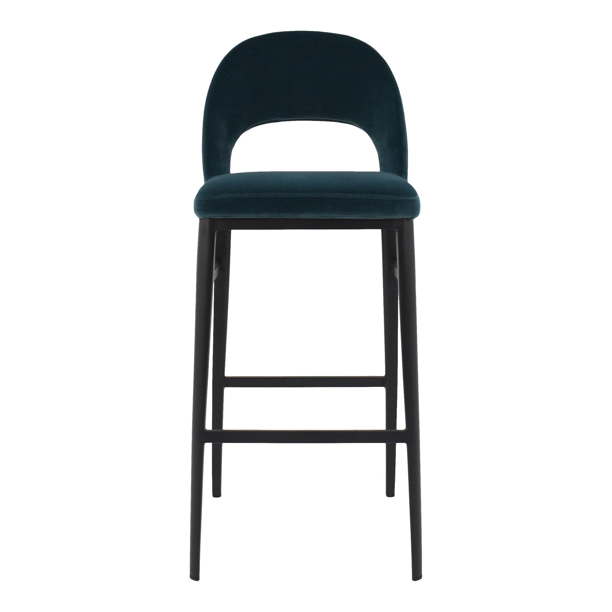 ROGER BARSTOOL TEAL VELVET-0