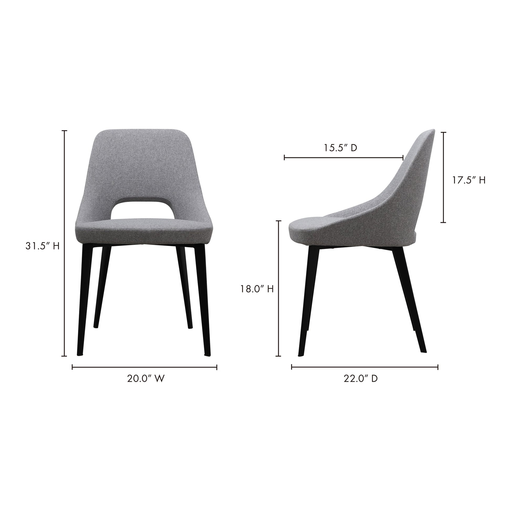 TIZZ DINING CHAIR LIGHT GREY-7