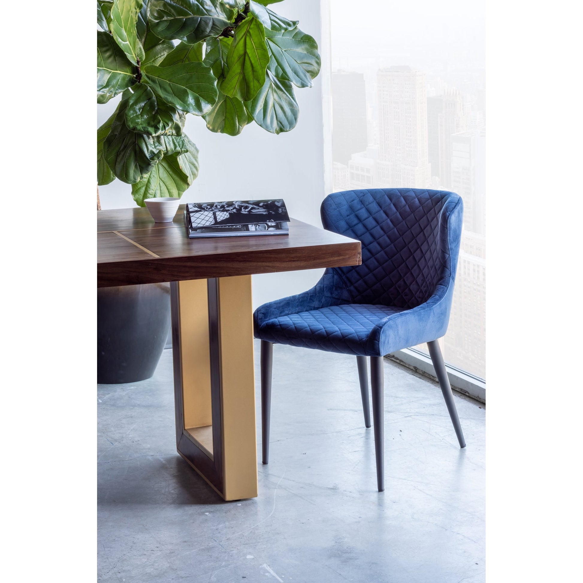 ETTA DINING CHAIR DARK BLUE-3