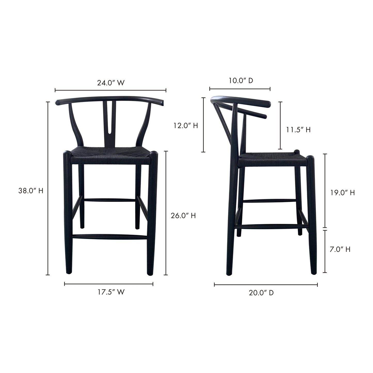 VENTANA COUNTER STOOL BLACK-6