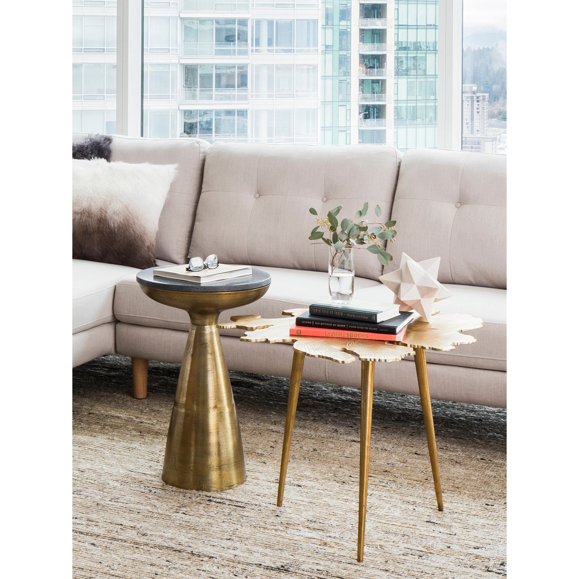 AMOEBA SIDE TABLE GOLD-2