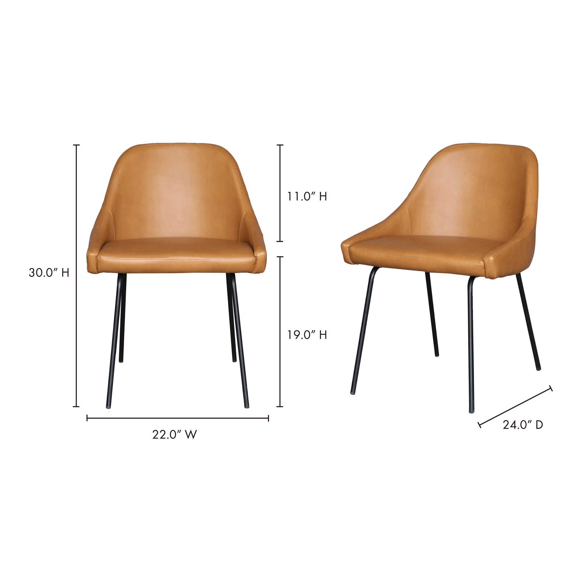 *BLAZE DINING CHAIR TAN-5