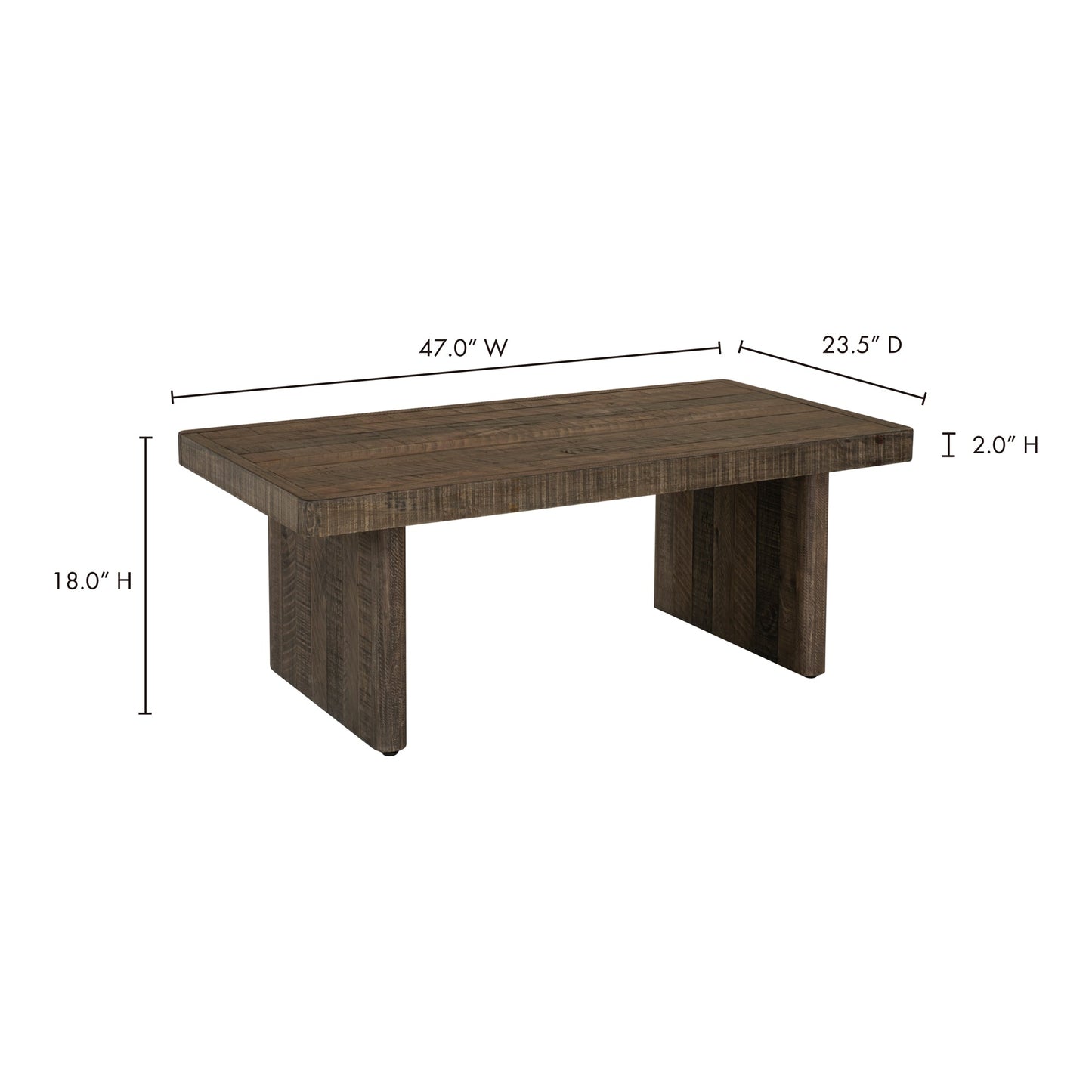 MONTEREY COFFEE TABLE AGED BROWN-8