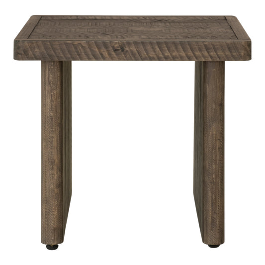 MONTEREY END TABLE AGED BROWN-0