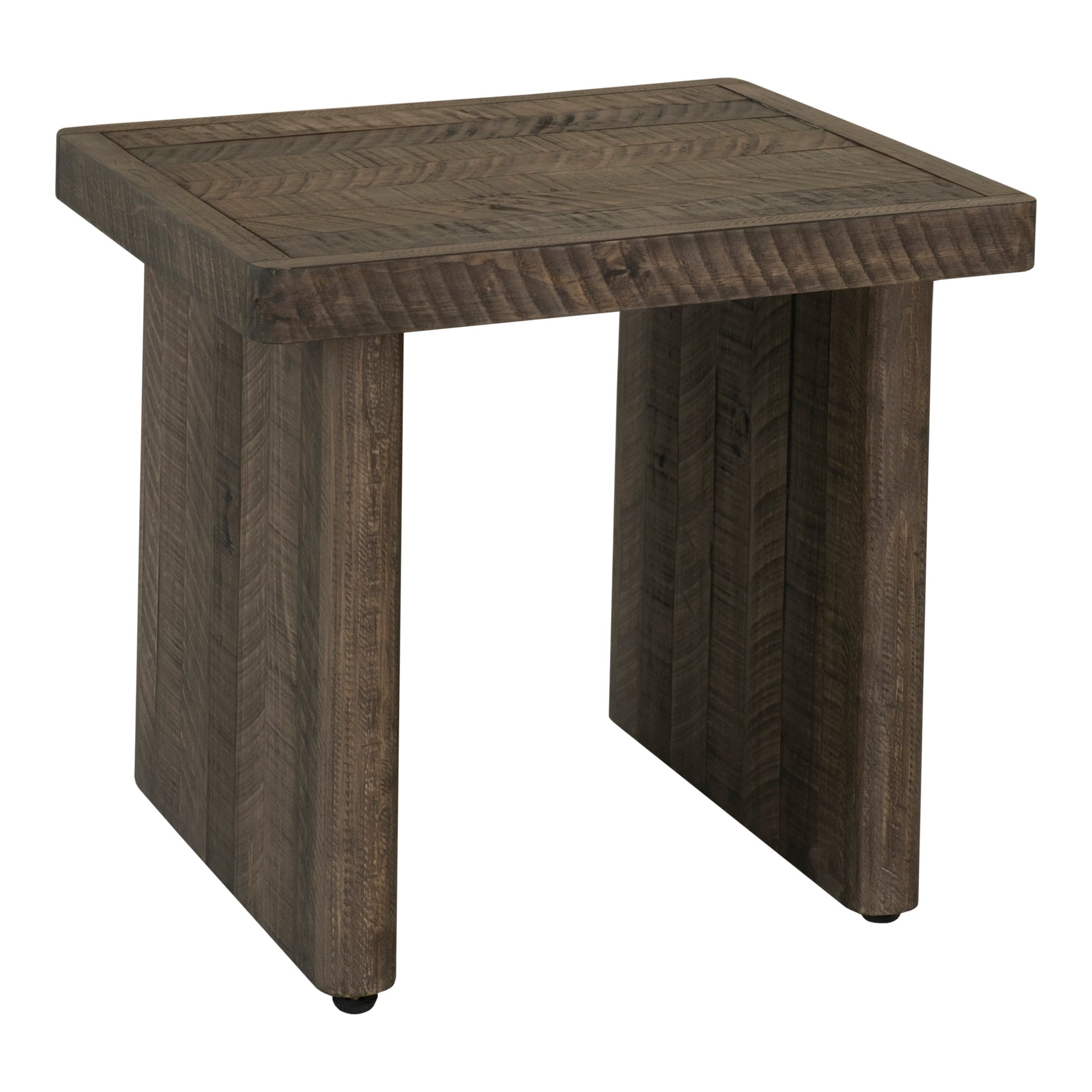 MONTEREY END TABLE AGED BROWN-1