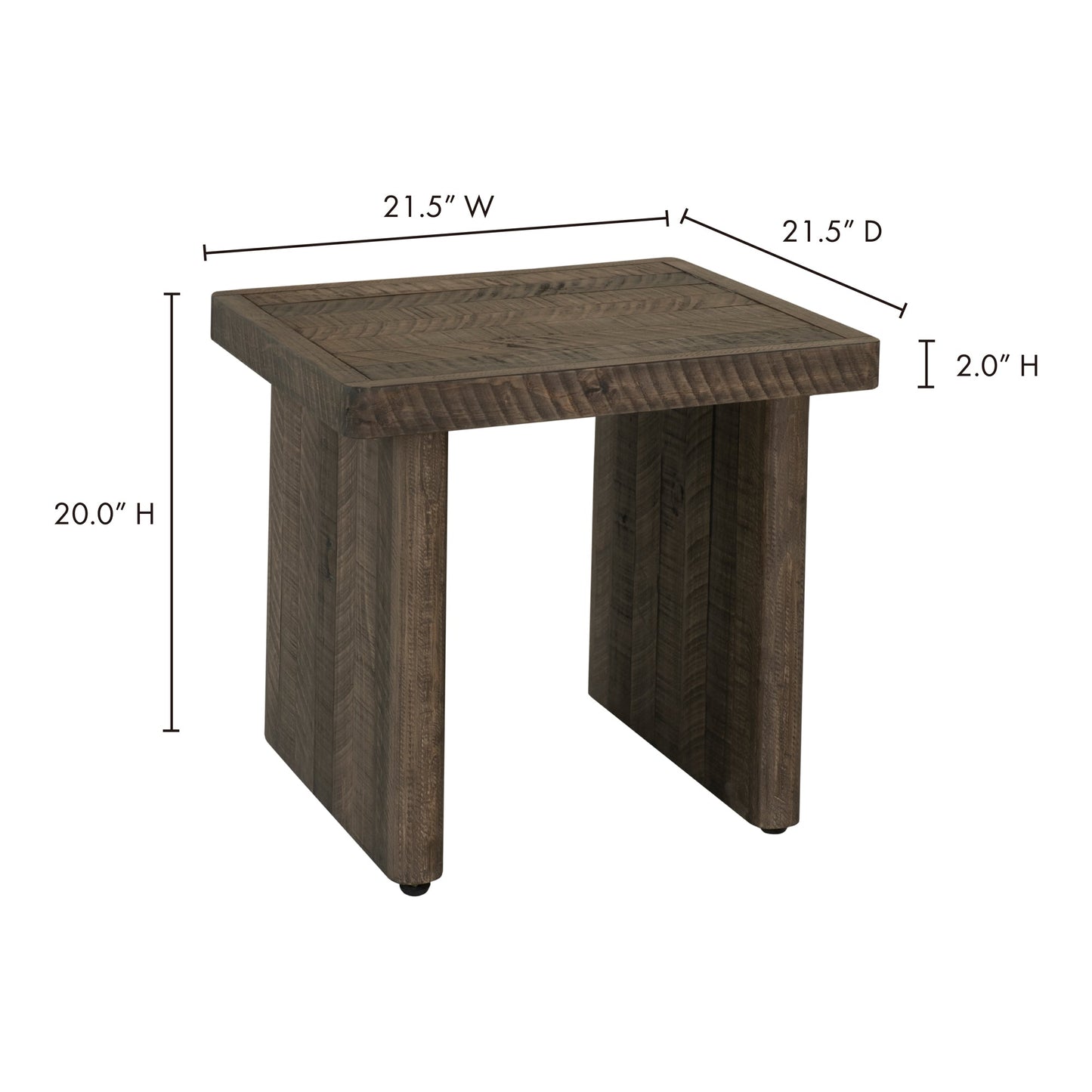 MONTEREY END TABLE AGED BROWN-8