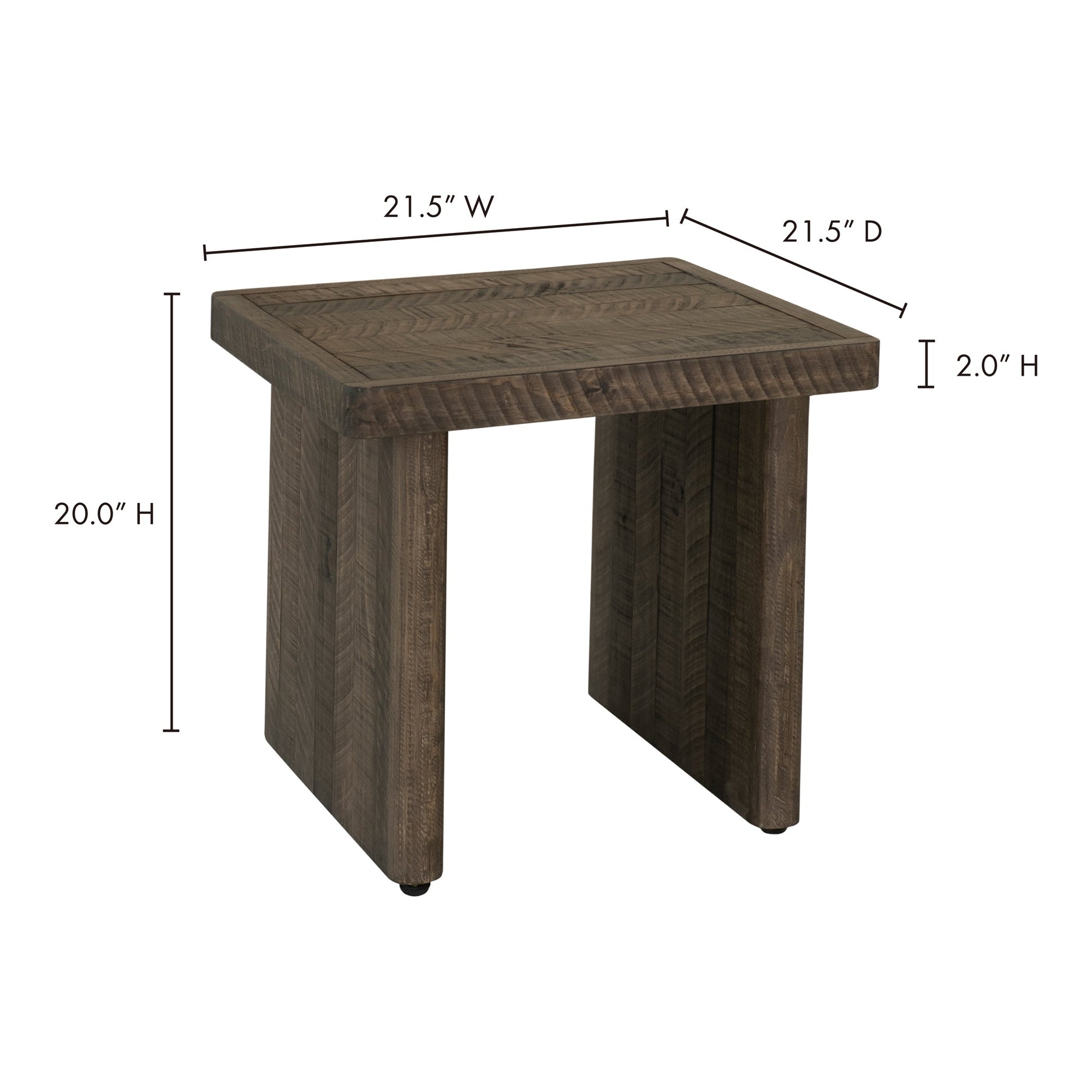 MONTEREY END TABLE AGED BROWN-8