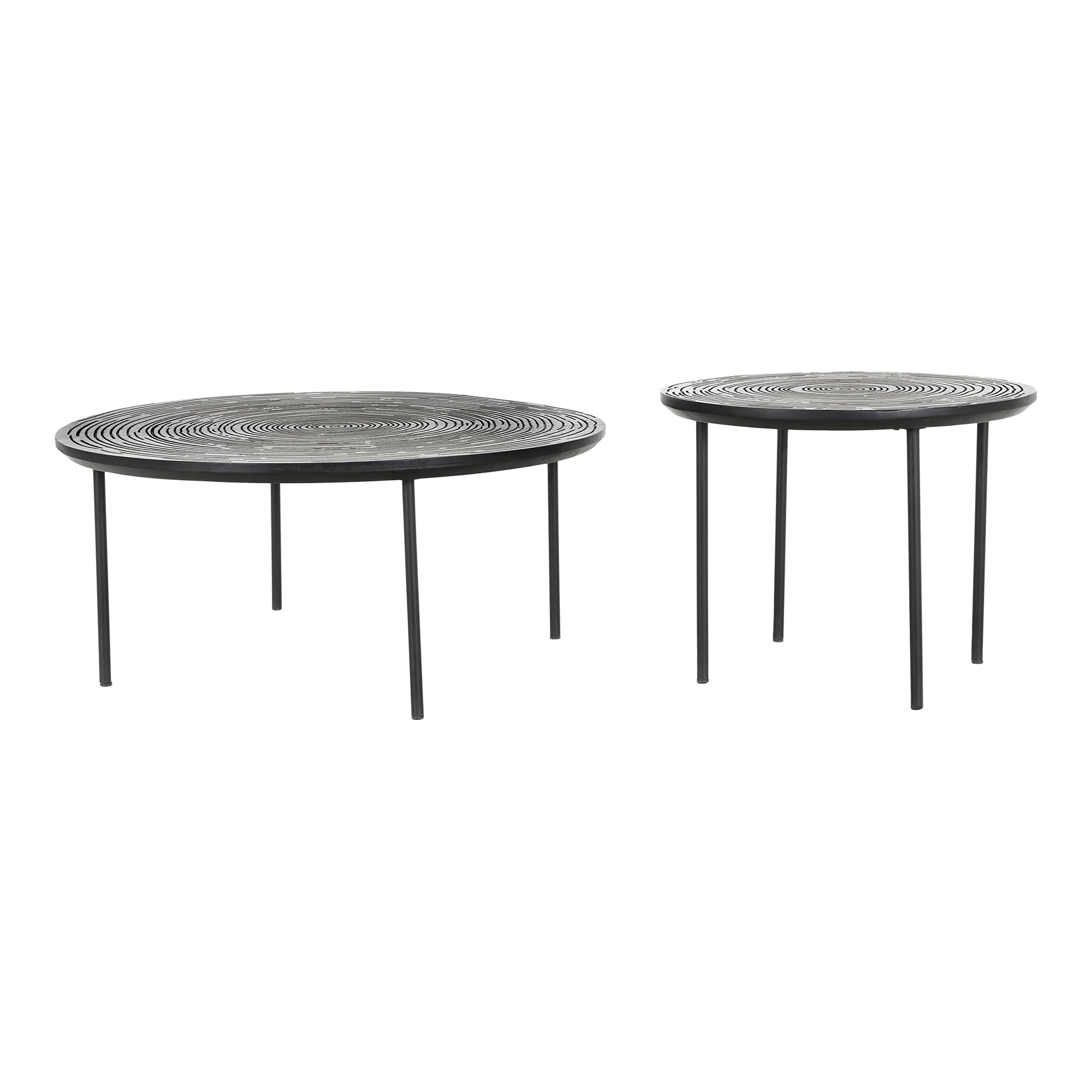 WOODLAND NESTING TABLES SET OF 2-0