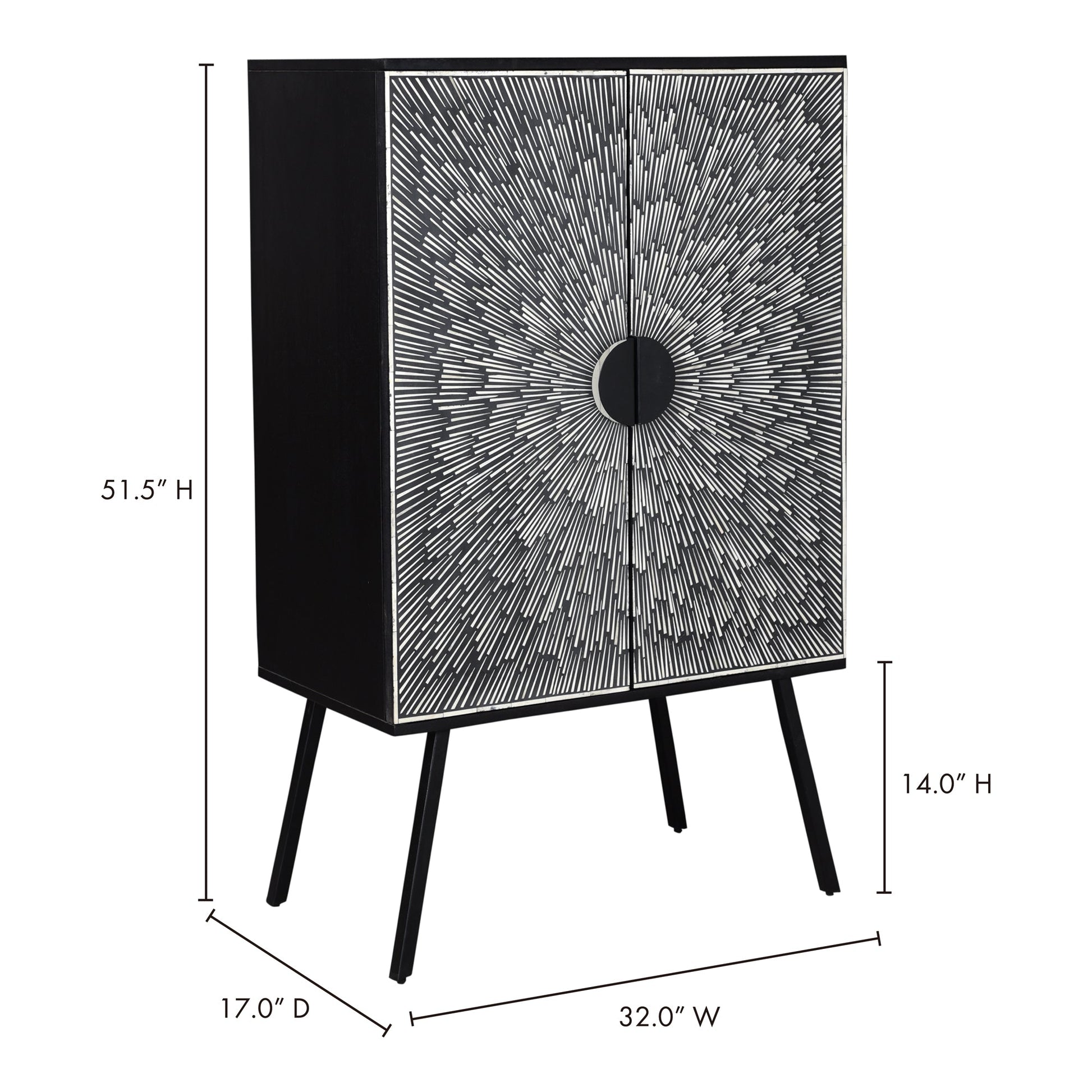 SUNBURST WINE CABINET-6