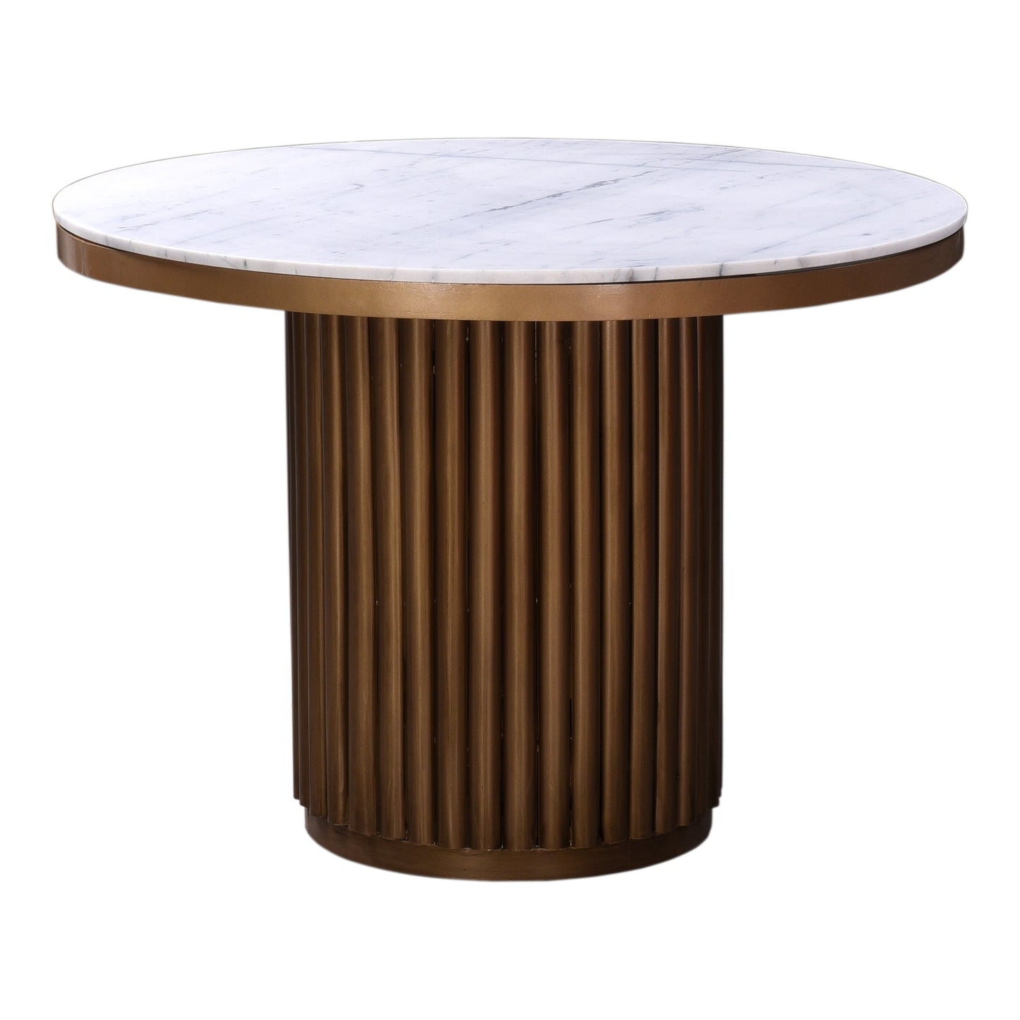 TOWER DINING TABLE WHITE MARBLE-0