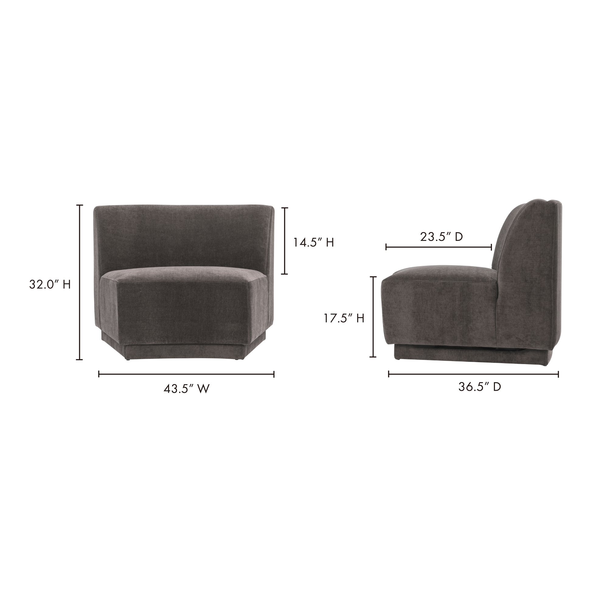 YOON SLIPPER CHAIR UMBRA GREY-8