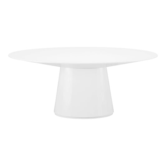 OTAGO OVAL DINING TABLE WHITE-0