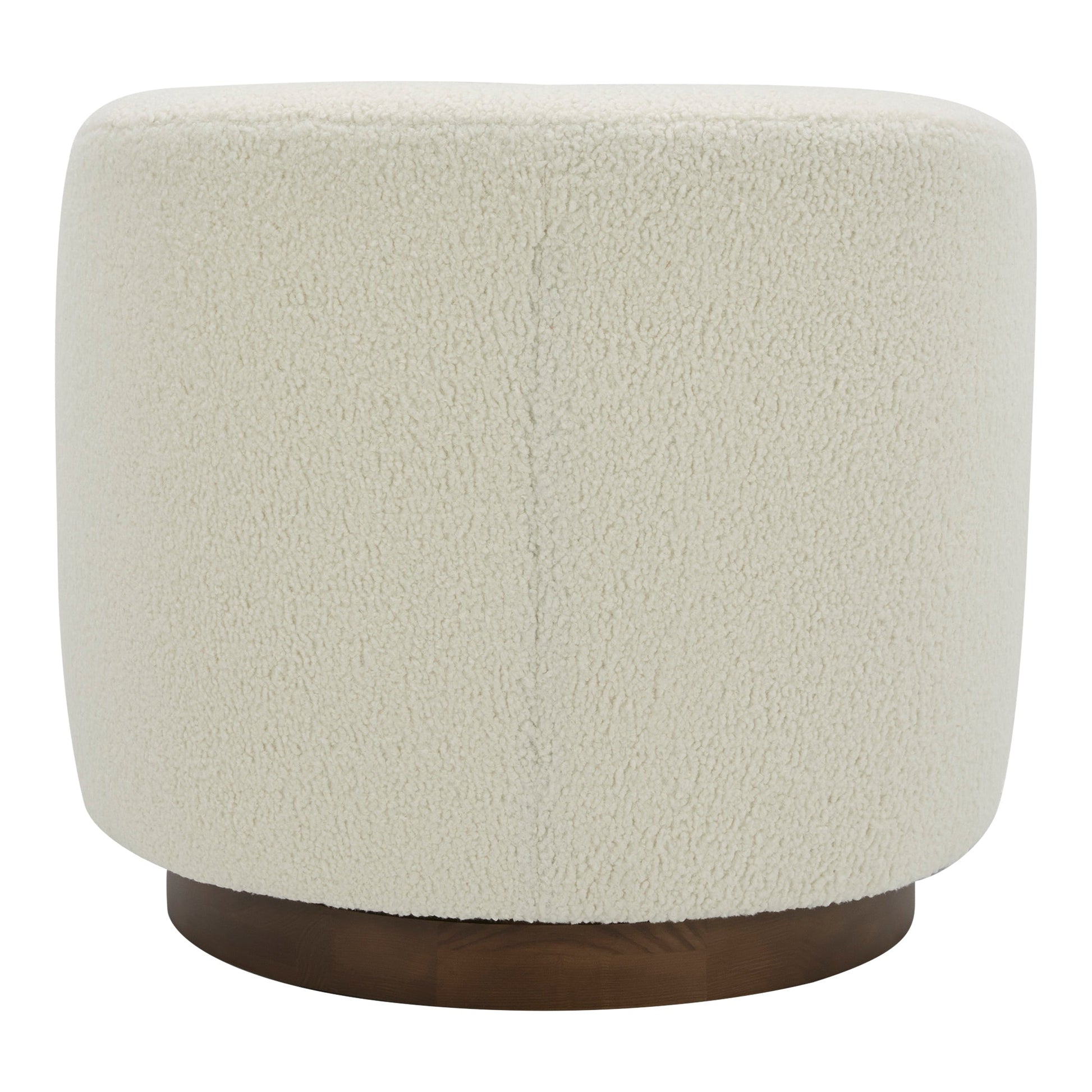 OSCY SWIVEL CHAIR VEGAN SHEARLING WHITE-3