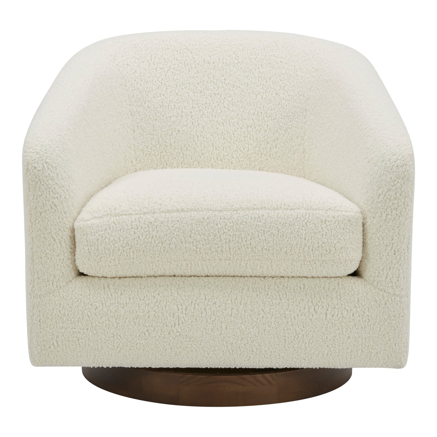 OSCY SWIVEL CHAIR VEGAN SHEARLING WHITE-0