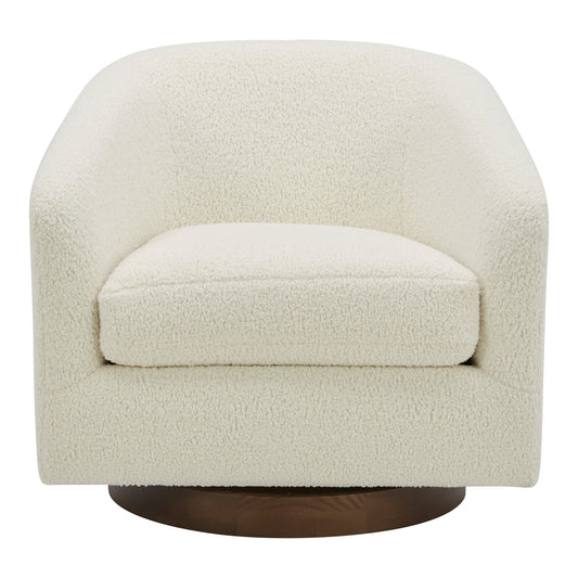 OSCY SWIVEL CHAIR VEGAN SHEARLING WHITE-0