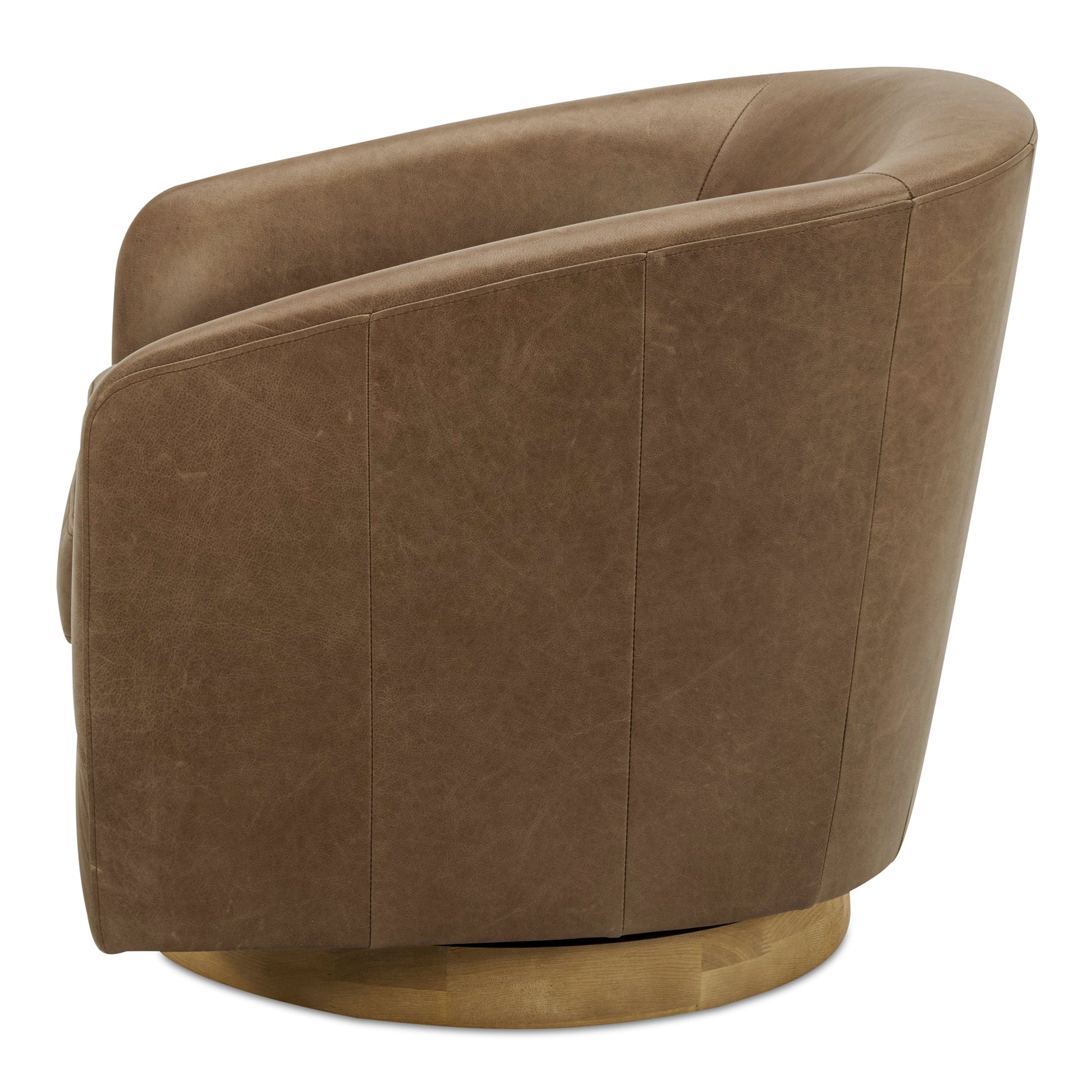 OSCY LEATHER SWIVEL CHAIR TAN-2