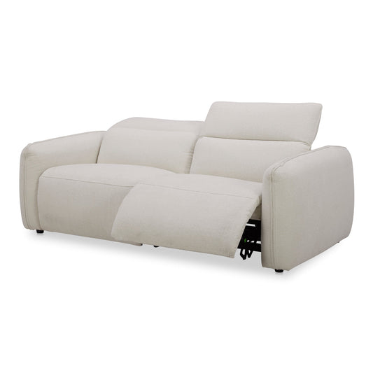 ELI POWER RECLINER SOFA WARM WHITE-0