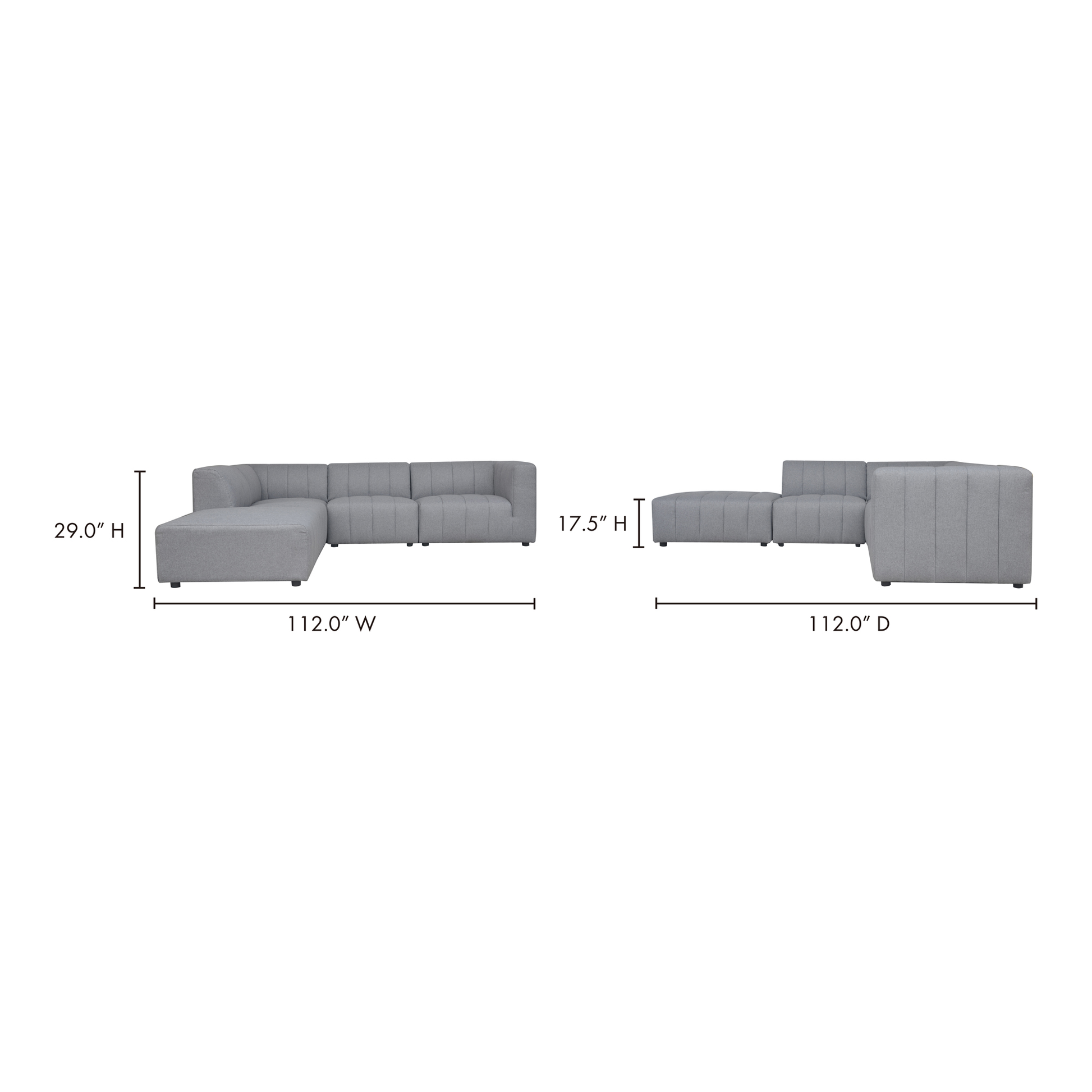 LYRIC DREAM MODULAR SECTIONAL LEFT GREY-6