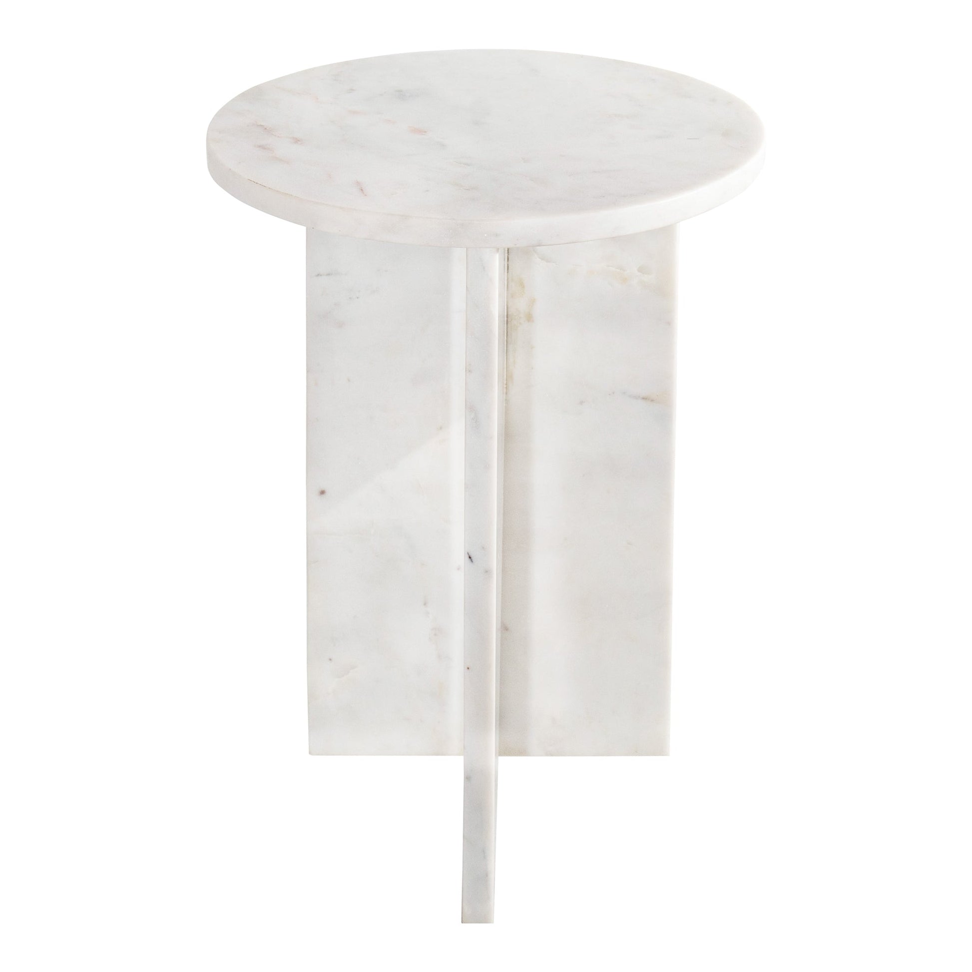 GRACE ACCENT TABLE WHITE MARBLE-0