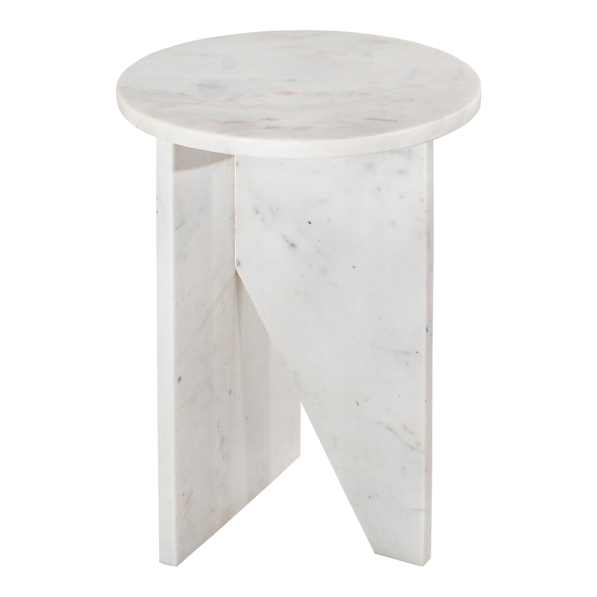 GRACE ACCENT TABLE WHITE MARBLE-2