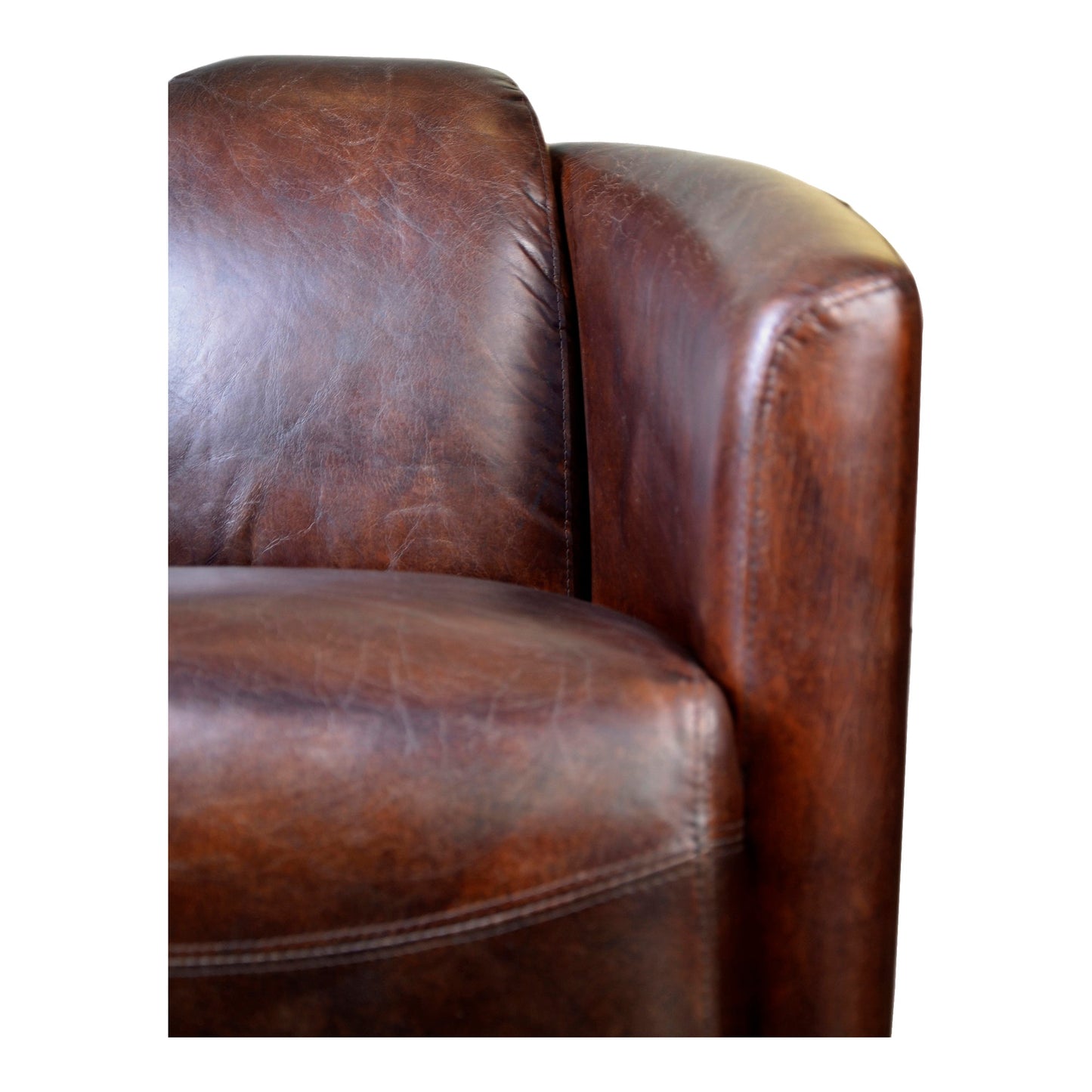 SALZBURG CLUB CHAIR DARK BROWN LEATHER-2