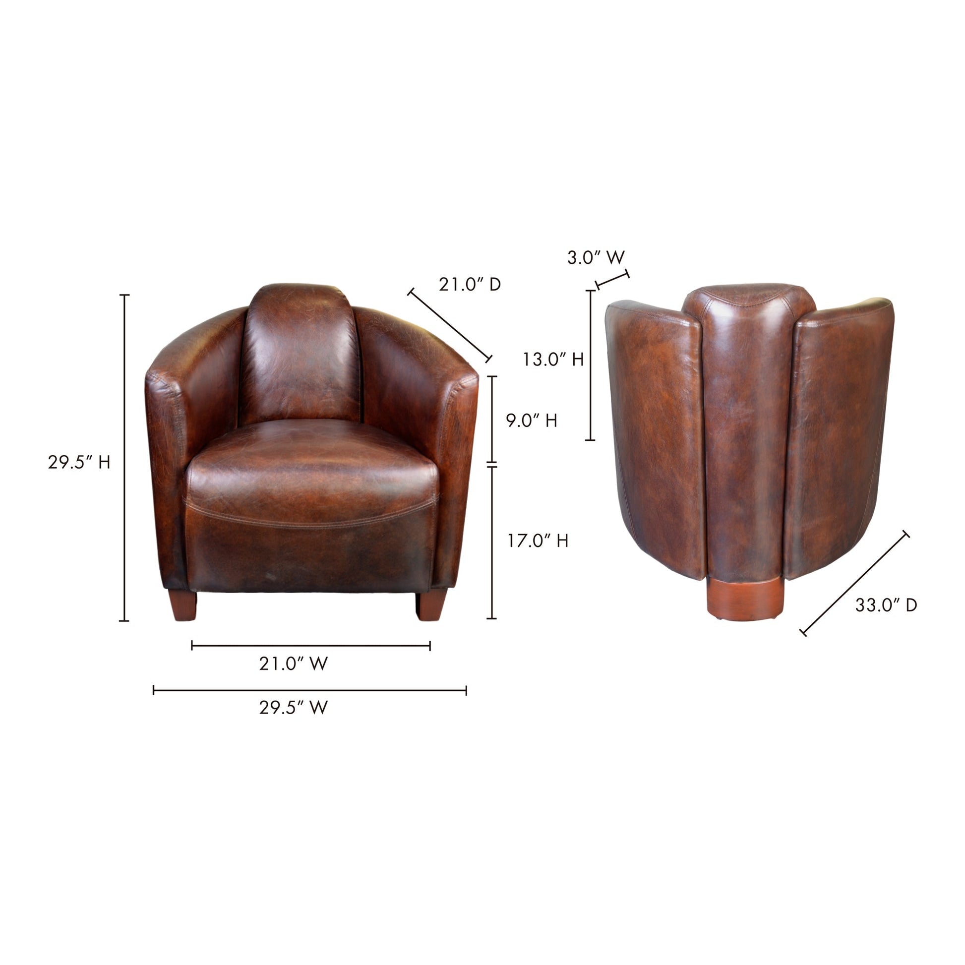 SALZBURG CLUB CHAIR DARK BROWN LEATHER-4