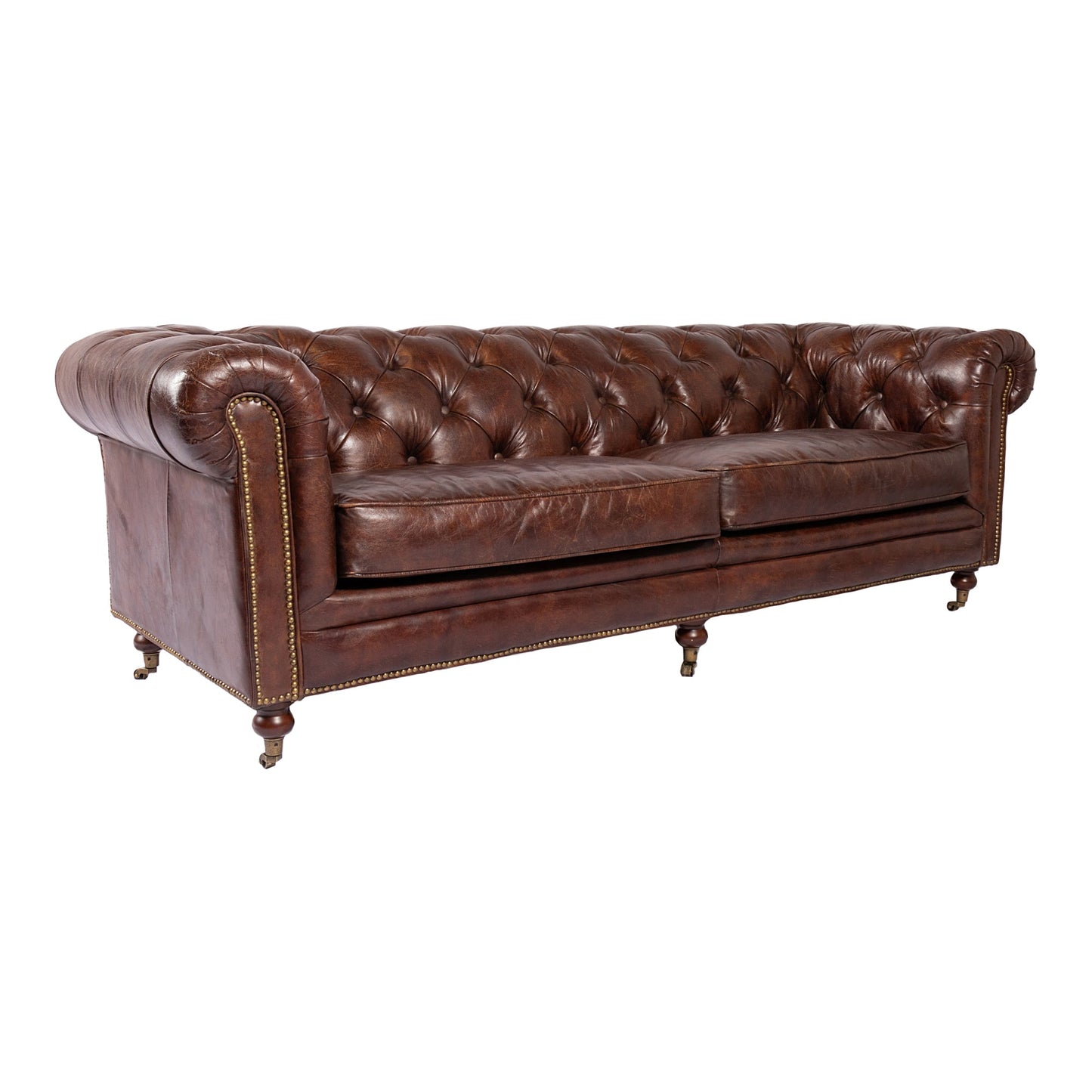 BIRMINGHAM SOFA DARK BROWN LEATHER-1