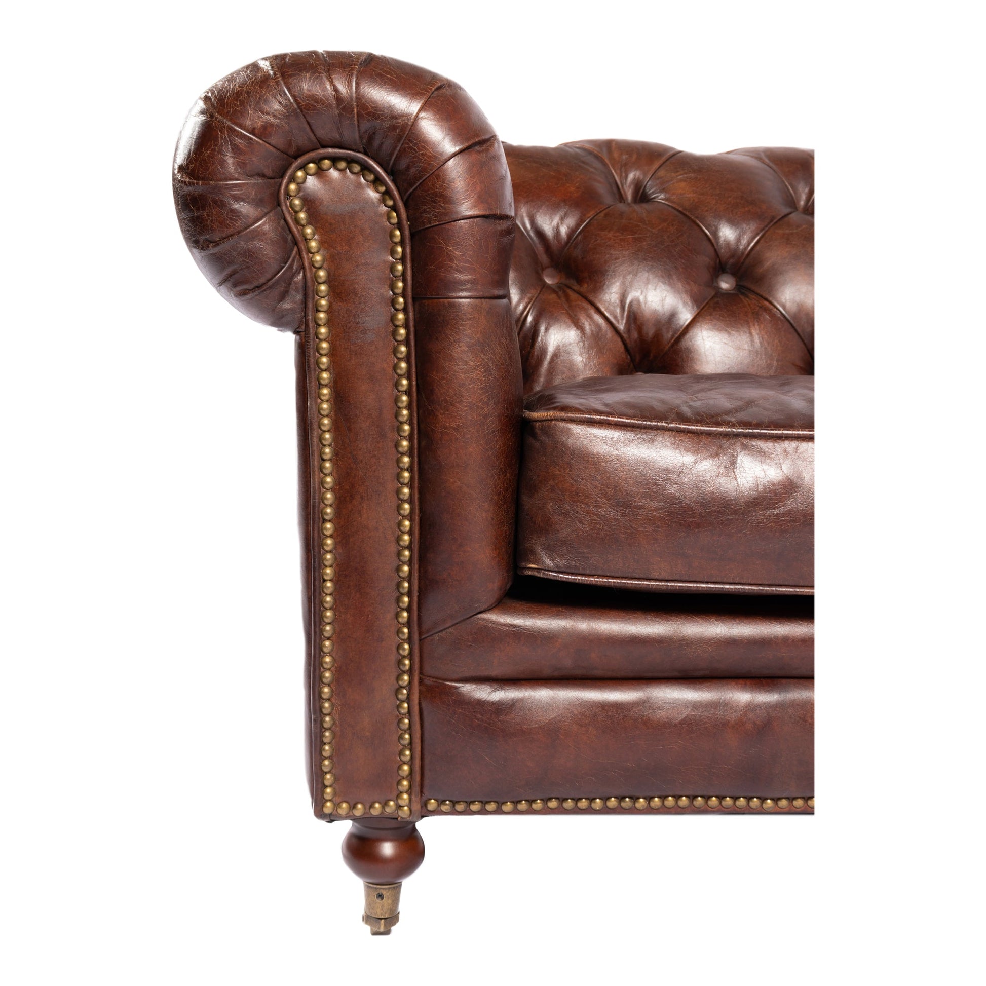 BIRMINGHAM SOFA DARK BROWN LEATHER-4