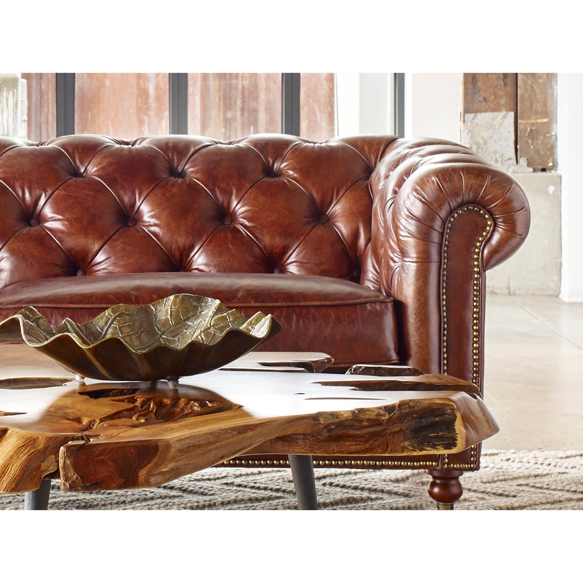 BIRMINGHAM SOFA DARK BROWN LEATHER-5