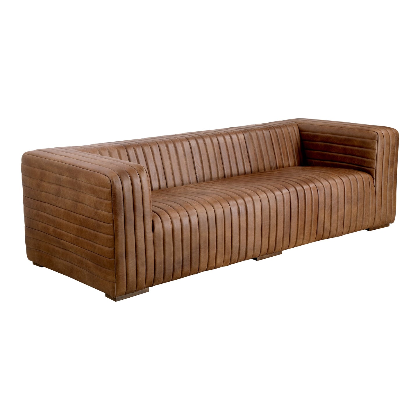 CASTLE SOFA OPEN ROAD BROWN LEATHER-1