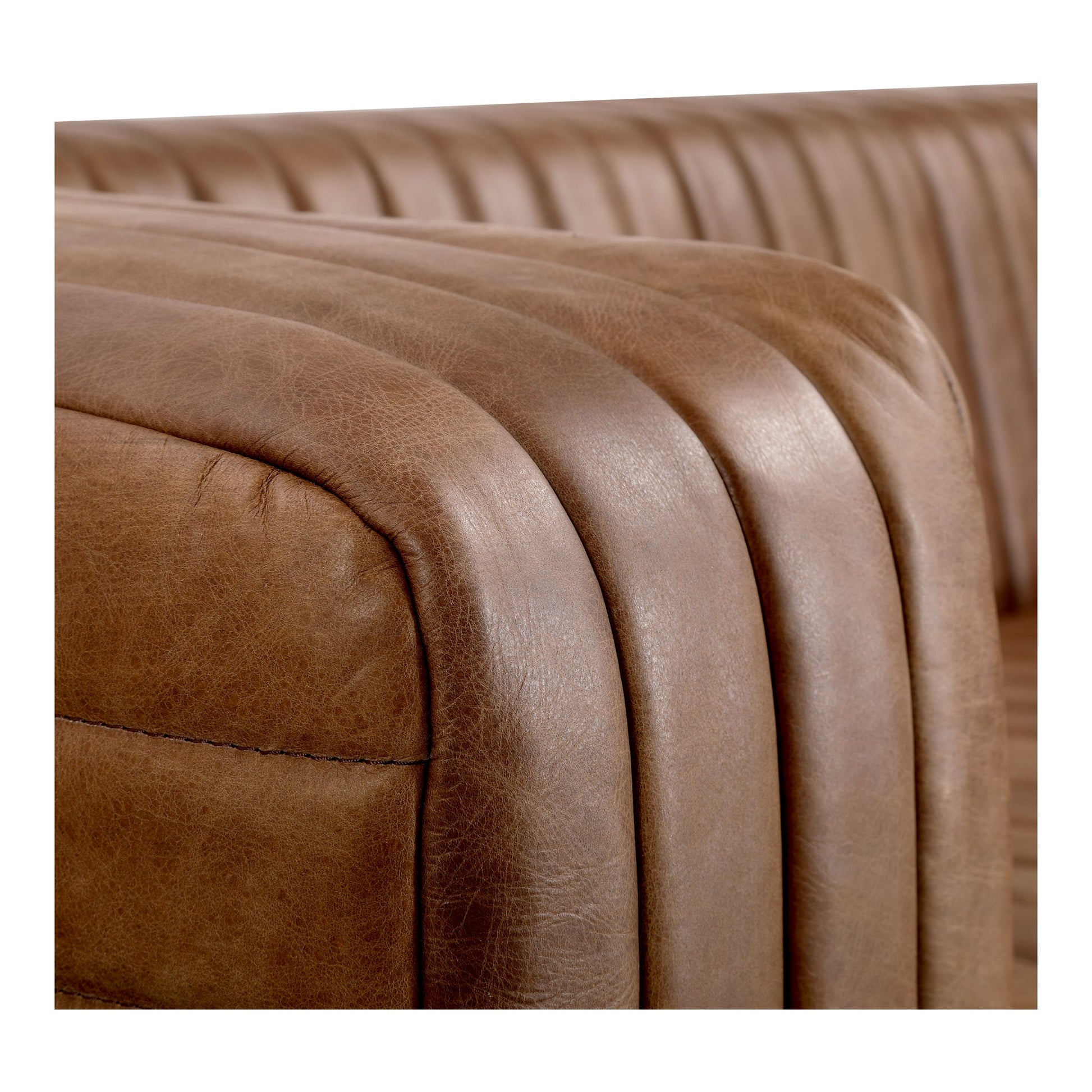 CASTLE SOFA OPEN ROAD BROWN LEATHER-5