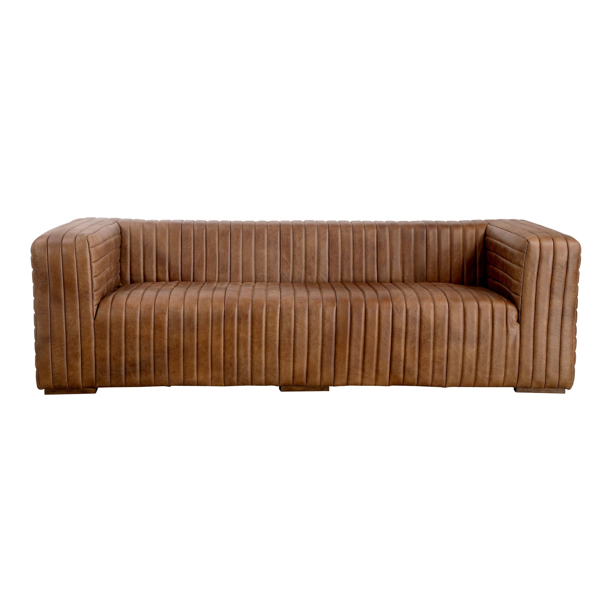 CASTLE SOFA OPEN ROAD BROWN LEATHER-0